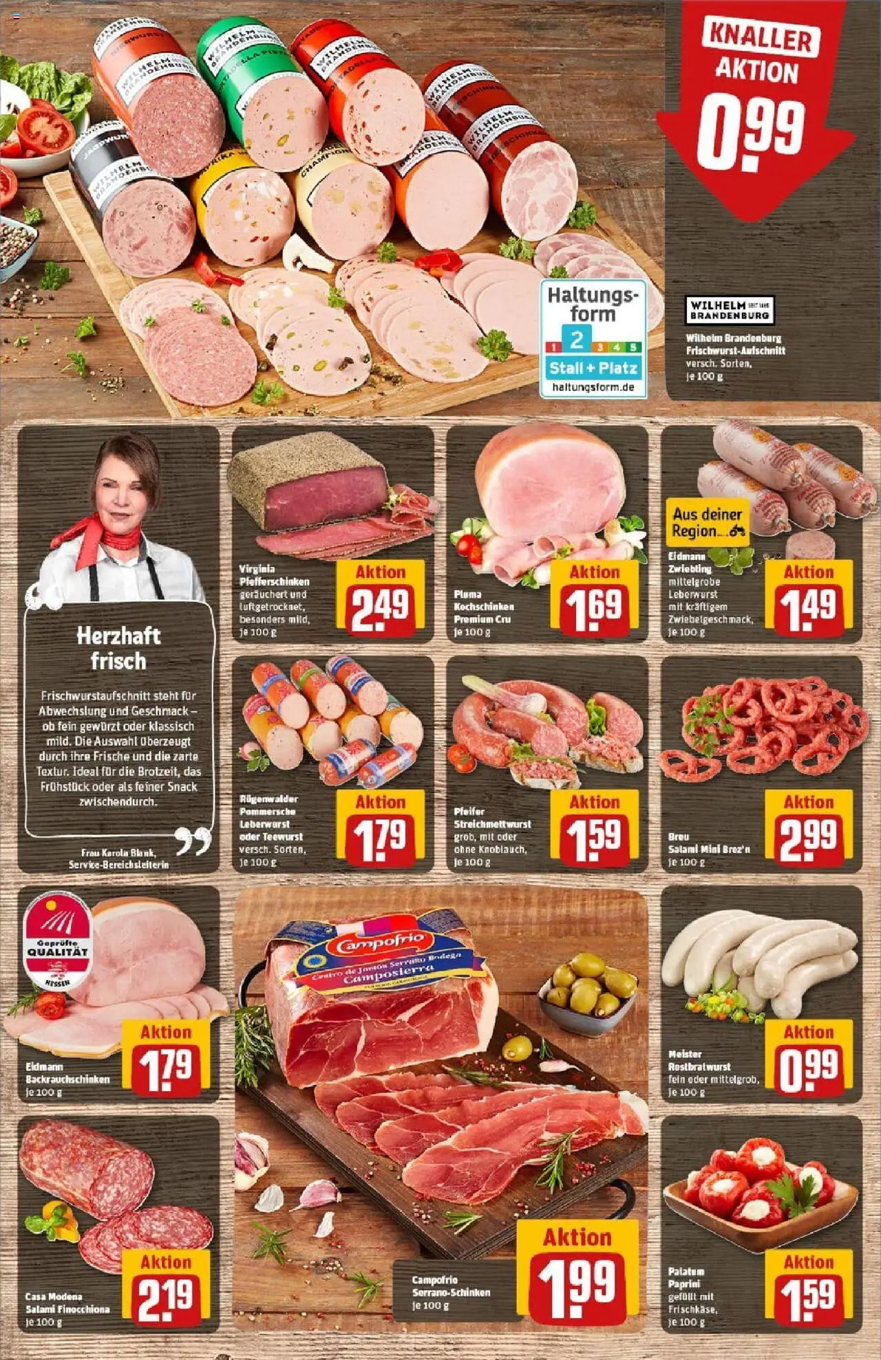 Rewe prospekt Kassel / Niederzwehren	 - gültig ab dem 06.07.2025 | Seite: 10 | Produkte: Salami