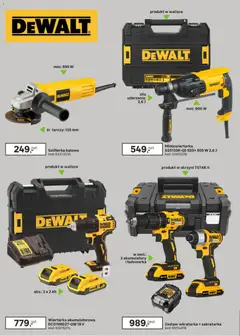 Pogląd oferty "Leroy Merlin gazetka - Dla Fachowców" - ważna od 11.03.2026 | Strona: 8 | Produkty: Ładowarka, Młotowiertarka, Szlifierka