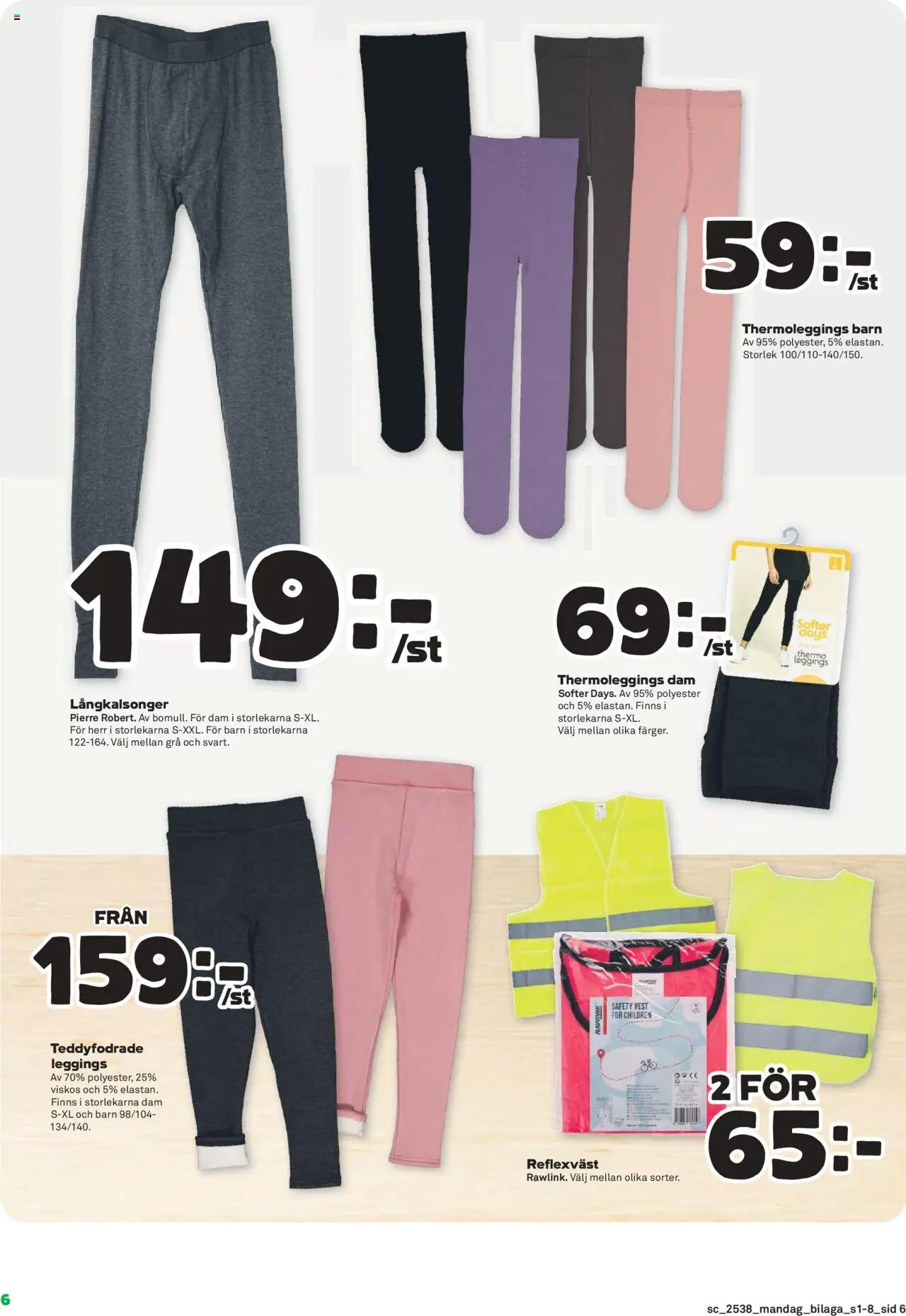 Stora Coop reklamblad aktuell från 15.09.2025 | Sida: 18 | Produkter: Leggings