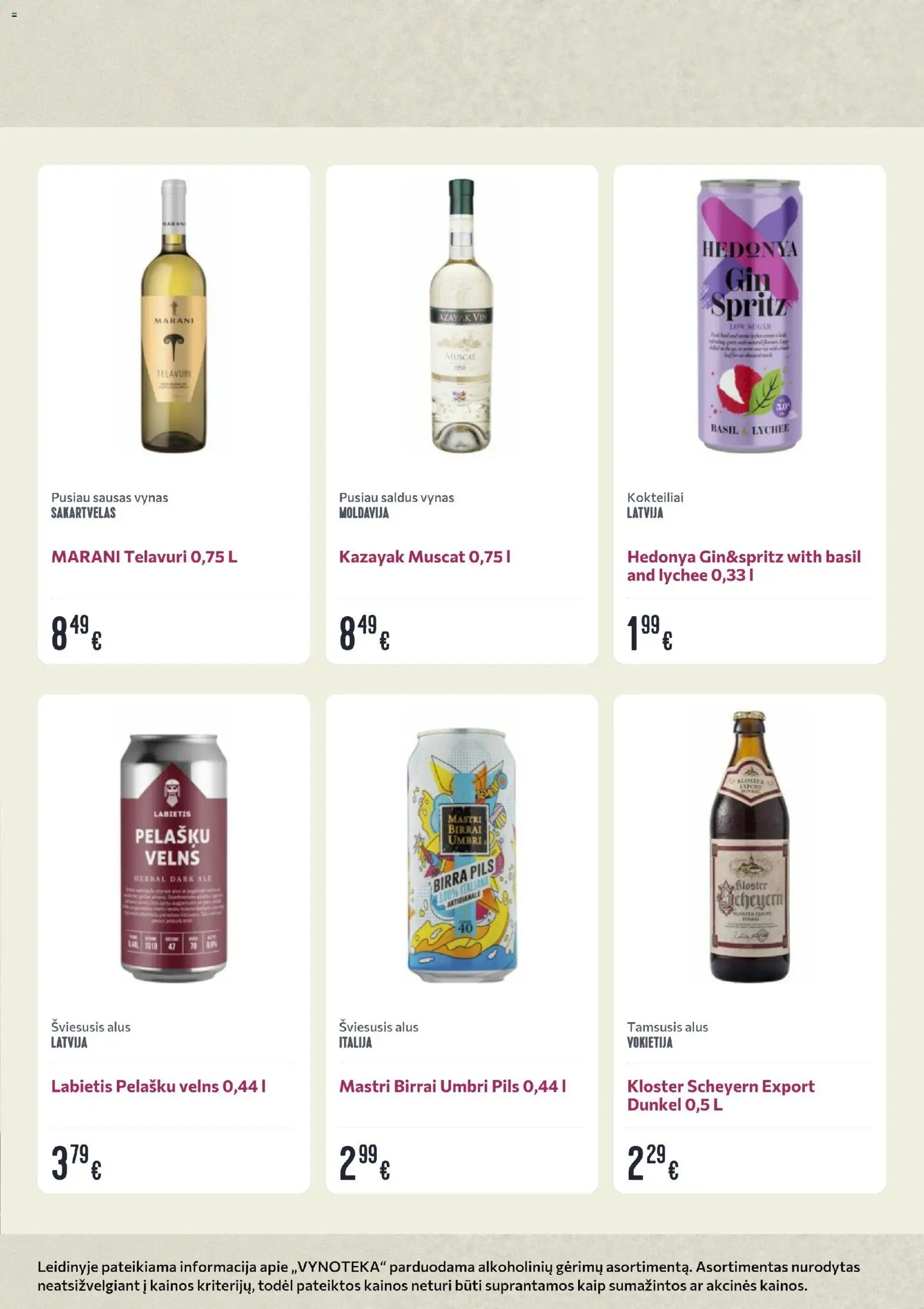 VYNOTEKA akcijos nuo 06.04.2026 | Puslapis: 21 | Prekių: Vynas, Alus