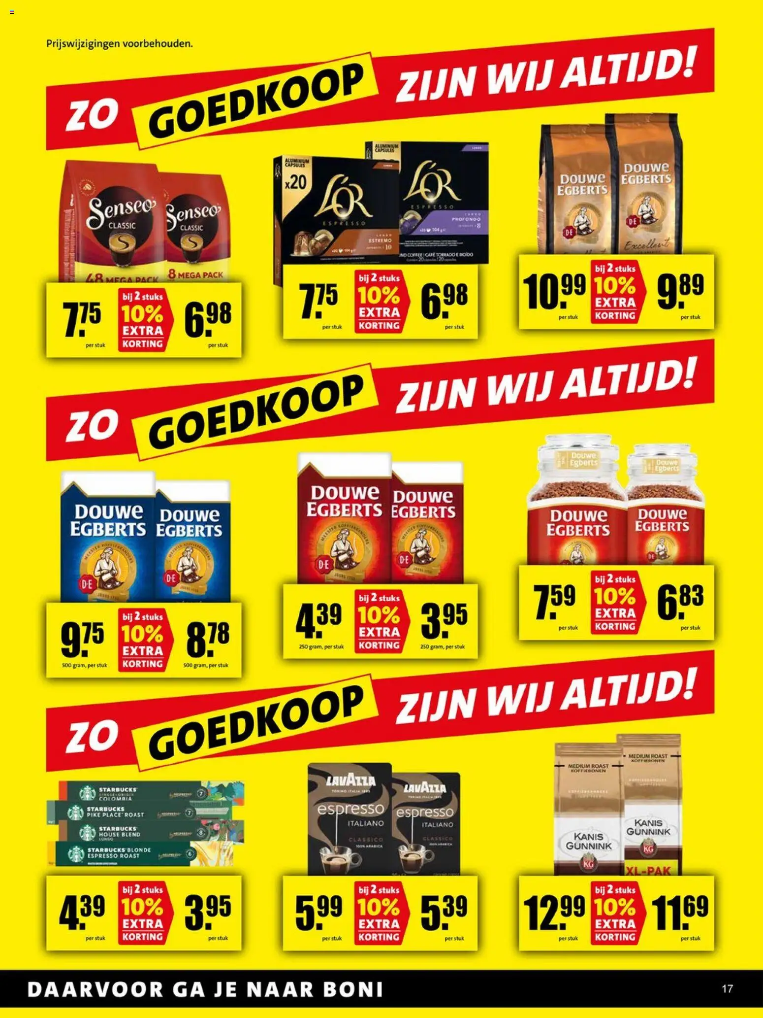 {H1} | Pagina: 17 | Producten: Lavazza