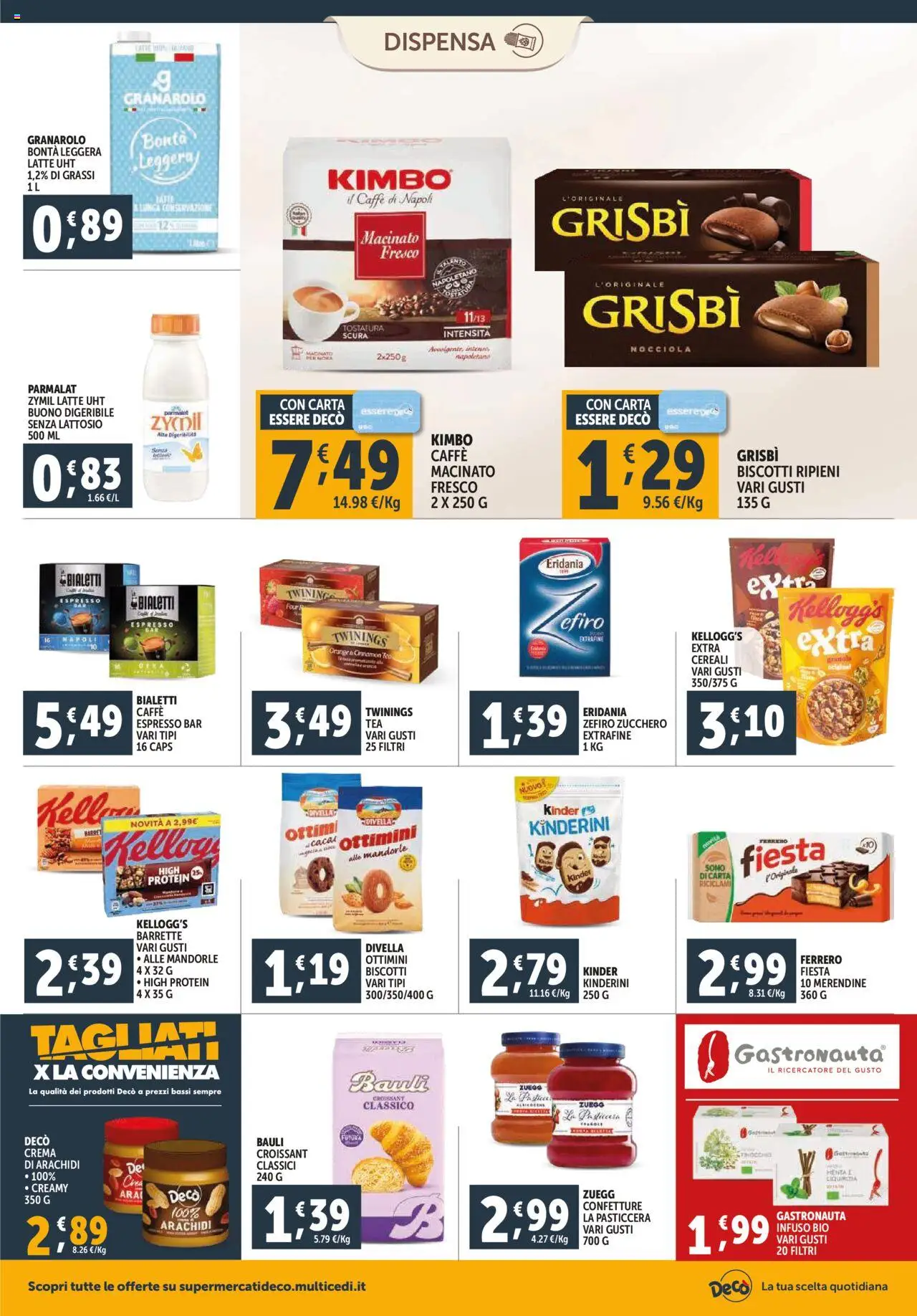 Volantino Decò del 16.10.2025 | Pagina: 14 | Prodotti: Crema, Caffè, Zucchero, Croissant