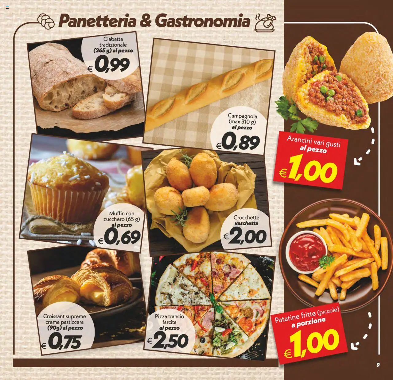 Volantino SuperConveniente del 24.07.2025 | Pagina: 9 | Prodotti: Crema, Zucchero, Muffin, Croissant
