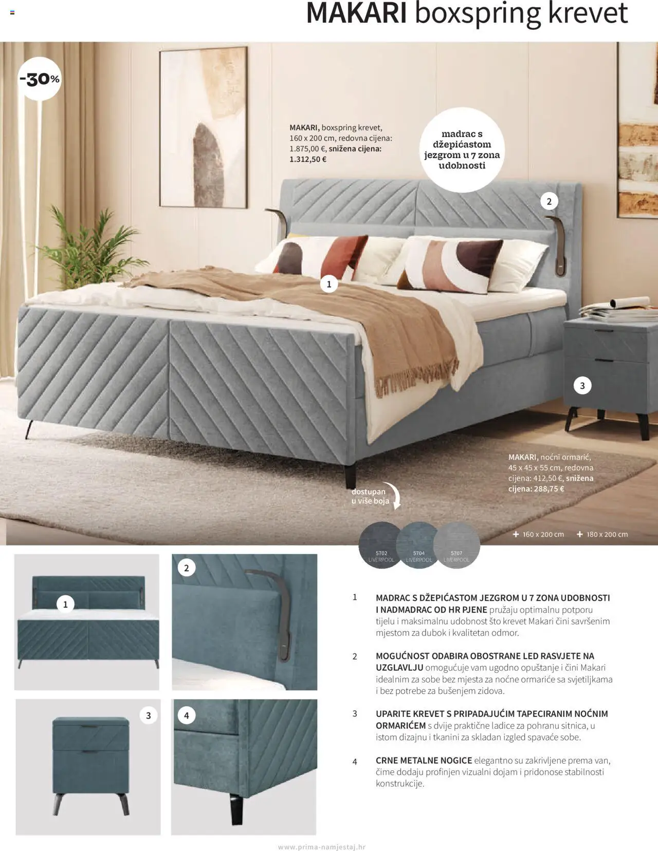 Prima katalog | vrijedi od 01.10.2025 | Stranica: 5 | Proizvodi: Krevet, Madrac, Ladice, Nadmadrac