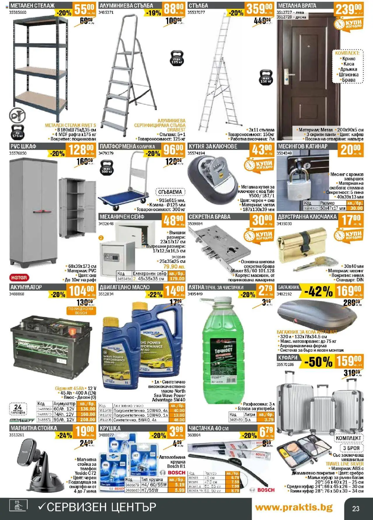  | Страница: 23 | Продукти: Количка, Крушка, Рафт, Шкаф