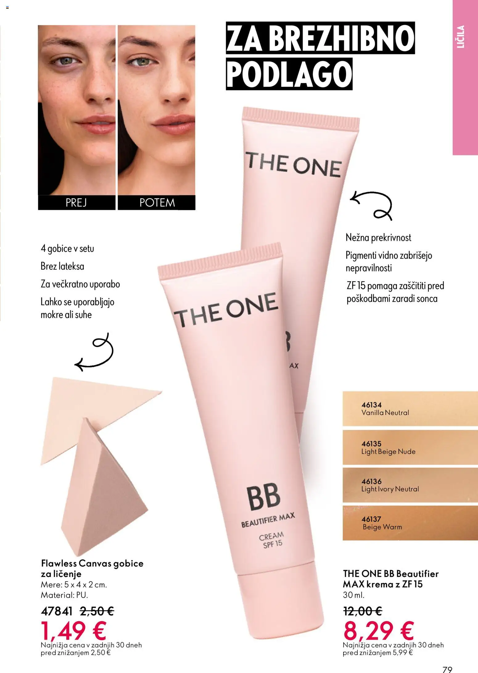 Novi Oriflame katalog ponudbe – veljaven od 19.11.2025 | Stran: 79 | Izdelki: Licila, Krema, Gobice