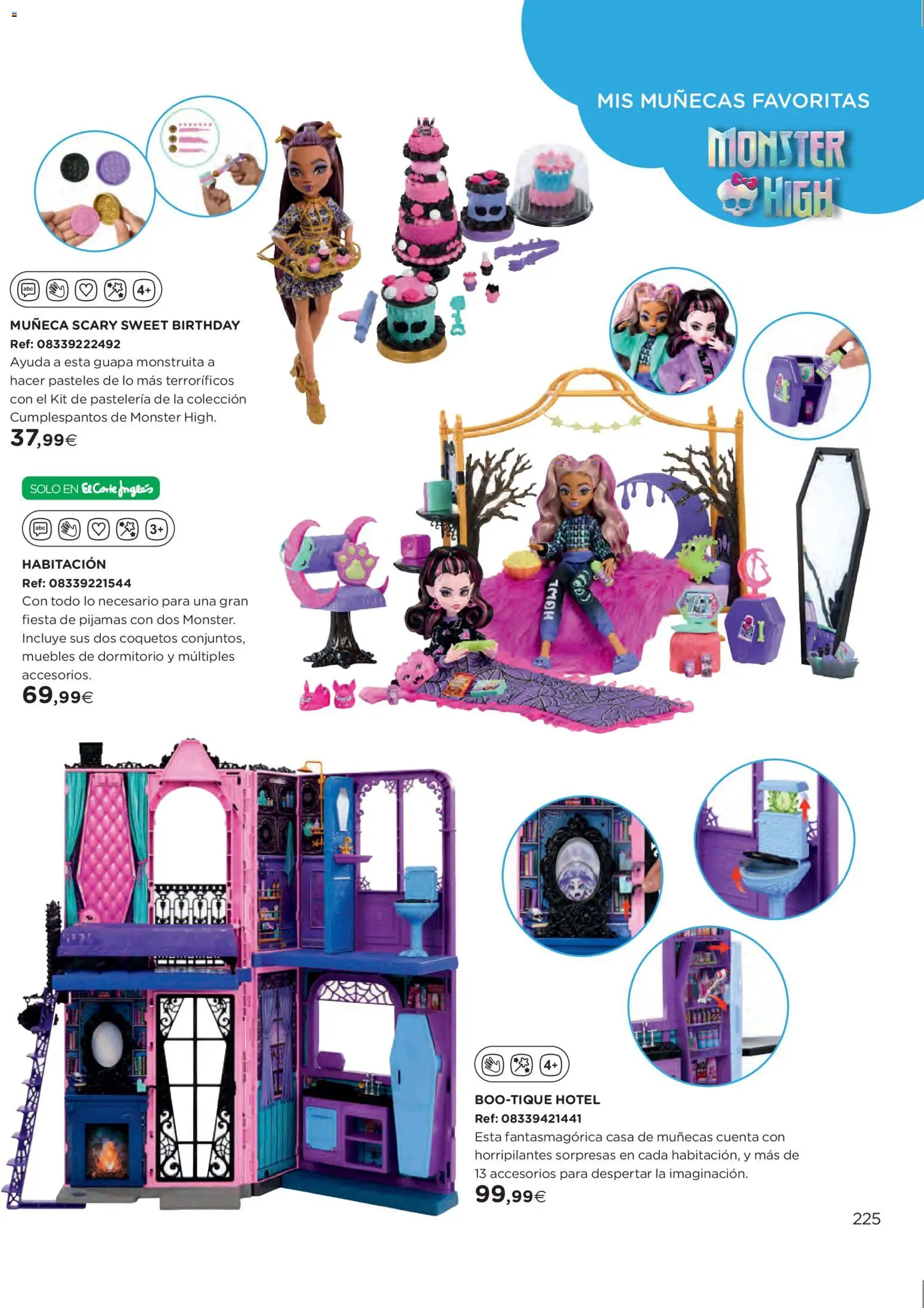 El Corte Inglés ofertas │ válido desde el 27.10.2025 | Página: 225 | Productos: Muñeca, Casa de muñecas, Muebles