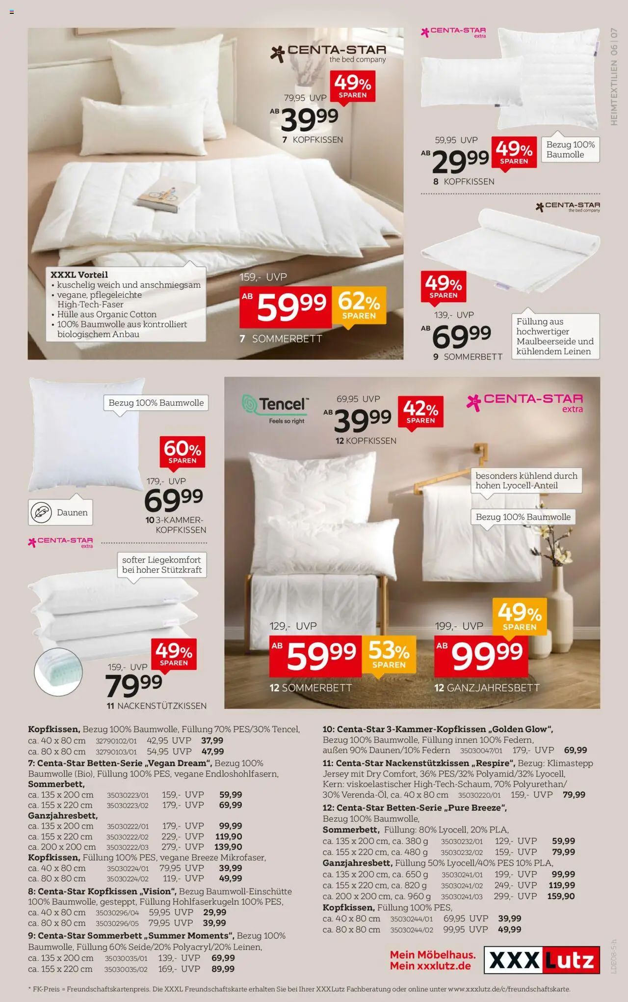 XXXL Lutz Prospekt 	 - gültig ab dem 04.08.2025 | Seite: 7 | Produkte: Hülle, Kopfkissen