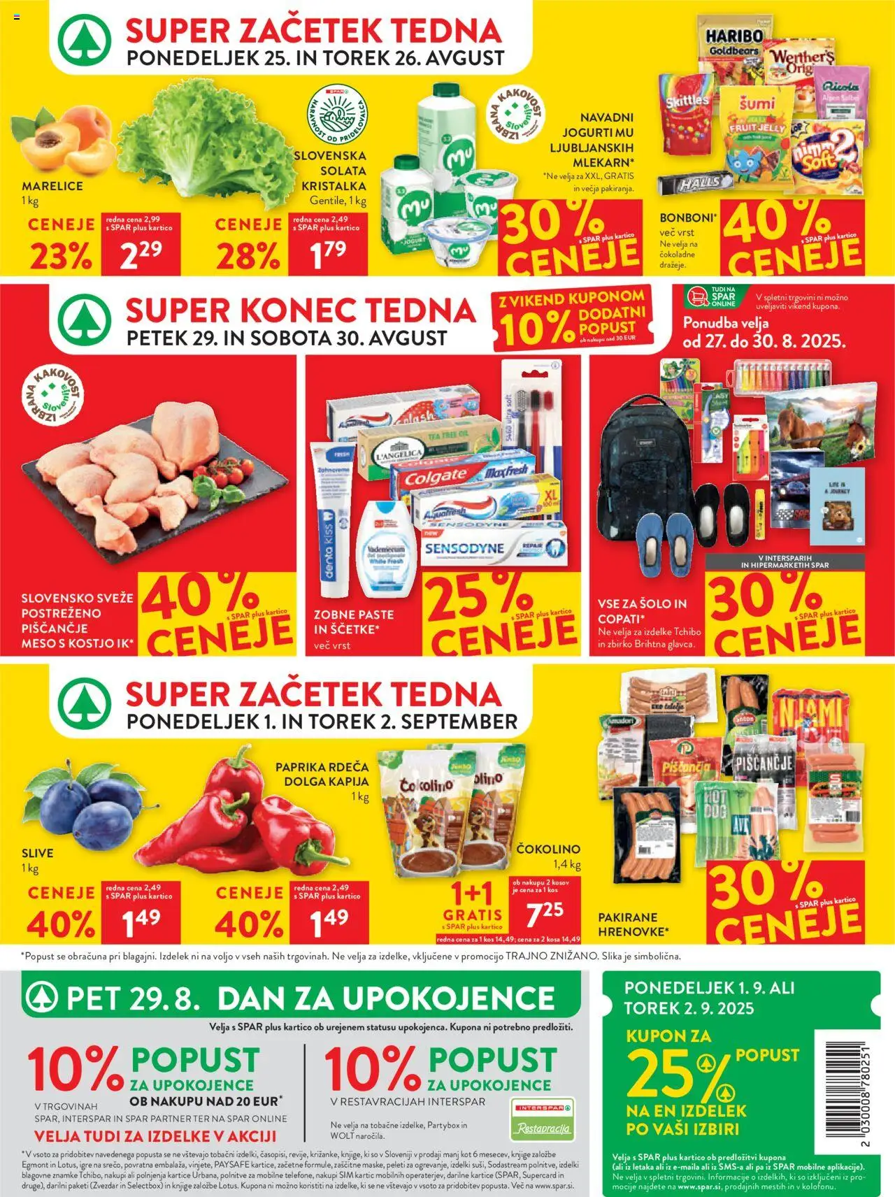 Spar katalog 35/25 │ velja od 27.08.2025 | Stran: 36 | Izdelki: Paprika, Marelice, Čokolino, Solata