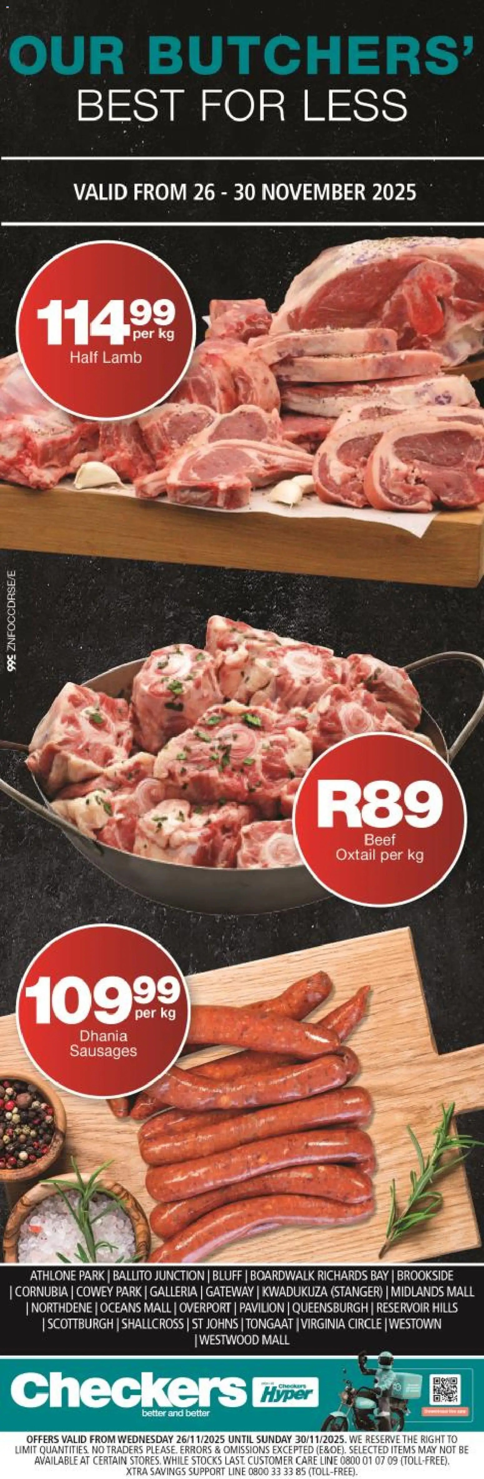 New Checkers catalogue – valid from 26.11.2025 | Page: 1 | Products: Beef