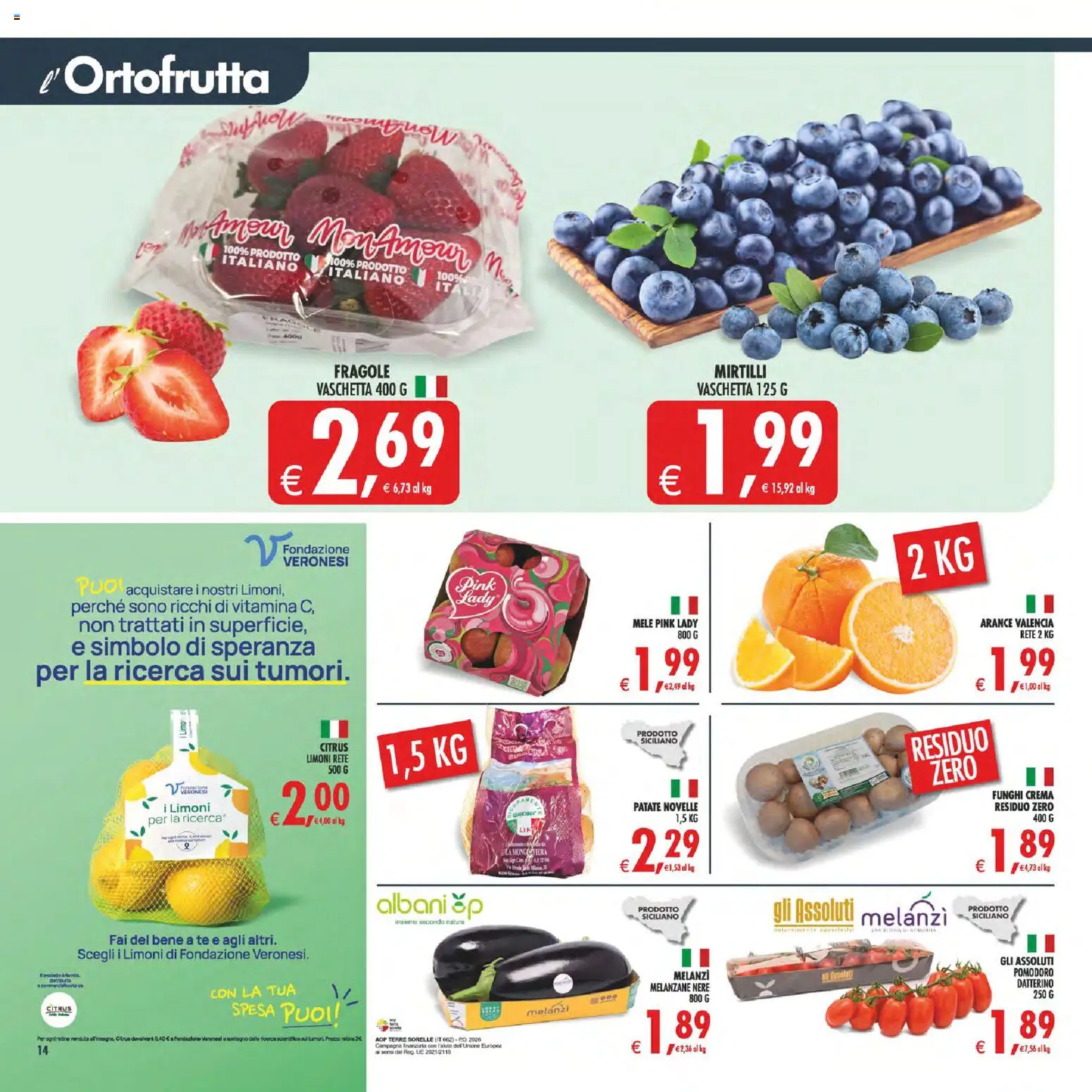 Volantino Decò del 17.04.2026 | Pagina: 17 | Prodotti: Mele, Arance, Mirtilli, Melanzane