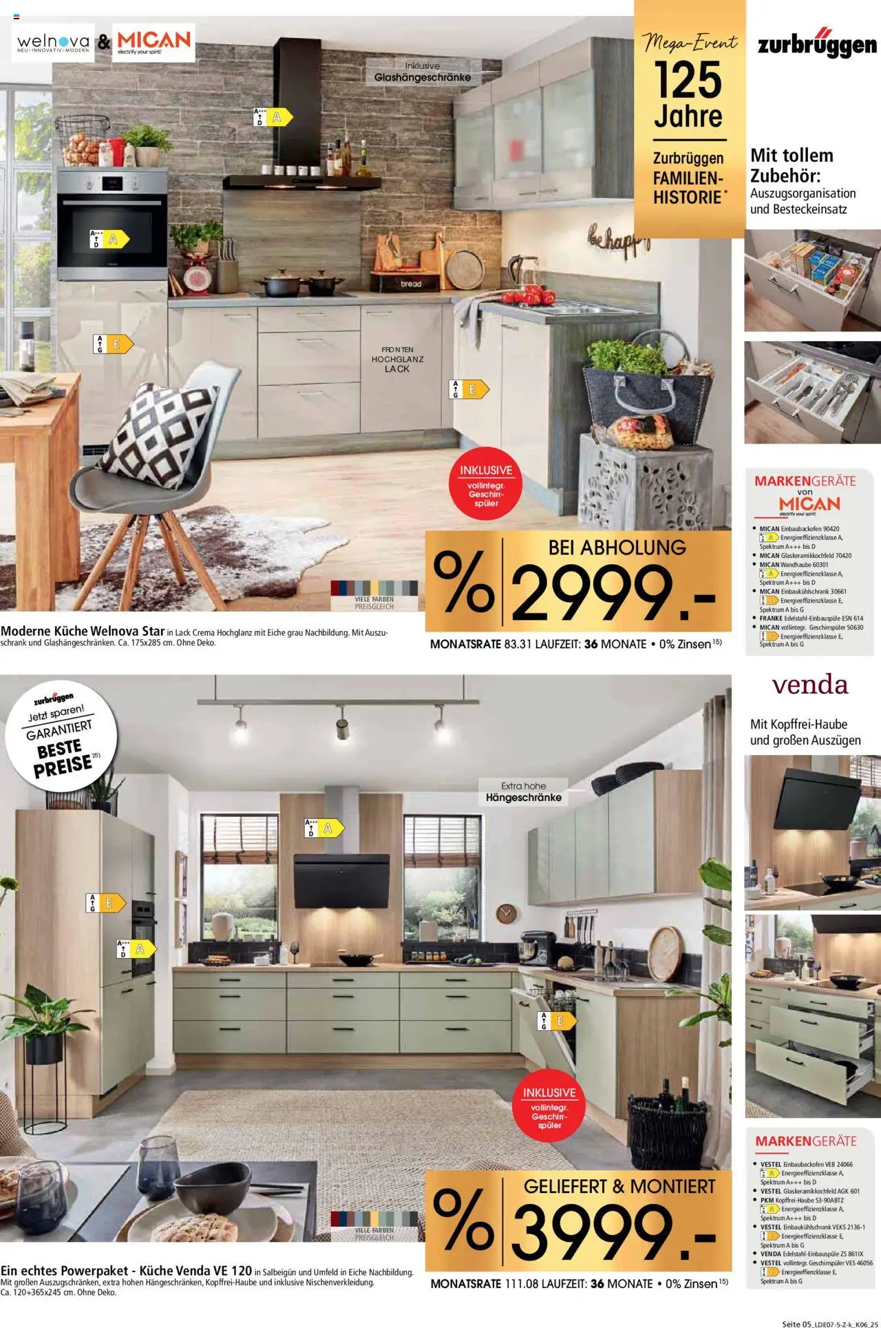 Zurbrüggen  Küchen für Ihr Zuhause - gültig ab dem 26.07.2025 | Seite: 5 | Produkte: Geschirrspüler, Schrank, Küche