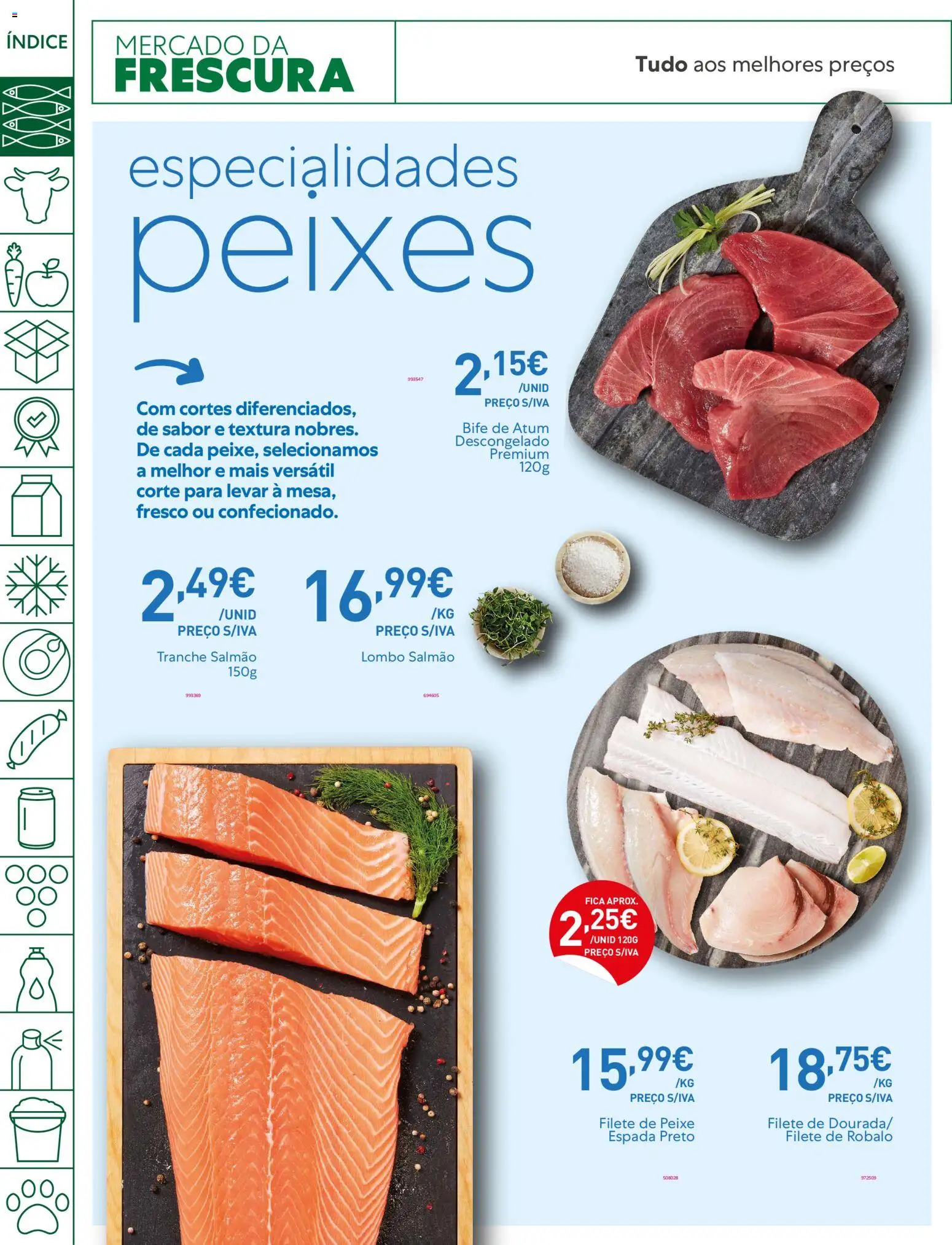 Recheio folheto │ válido de 13.01.2026 | Página: 2 | Produtos: Atum, Salmão, Lombo, Peixe