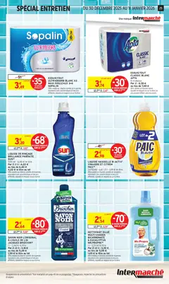Intermarché - Prévisualisation de Intermarché - Découvrez nos offres de la semaine valide à partir de 30.12.2025 | Page: 25 | Produits: Citron, Essuie-tout, Savon, Vinaigre