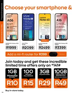 Cell C specials catalogue – valid from 18.03.2026 | Page: 34