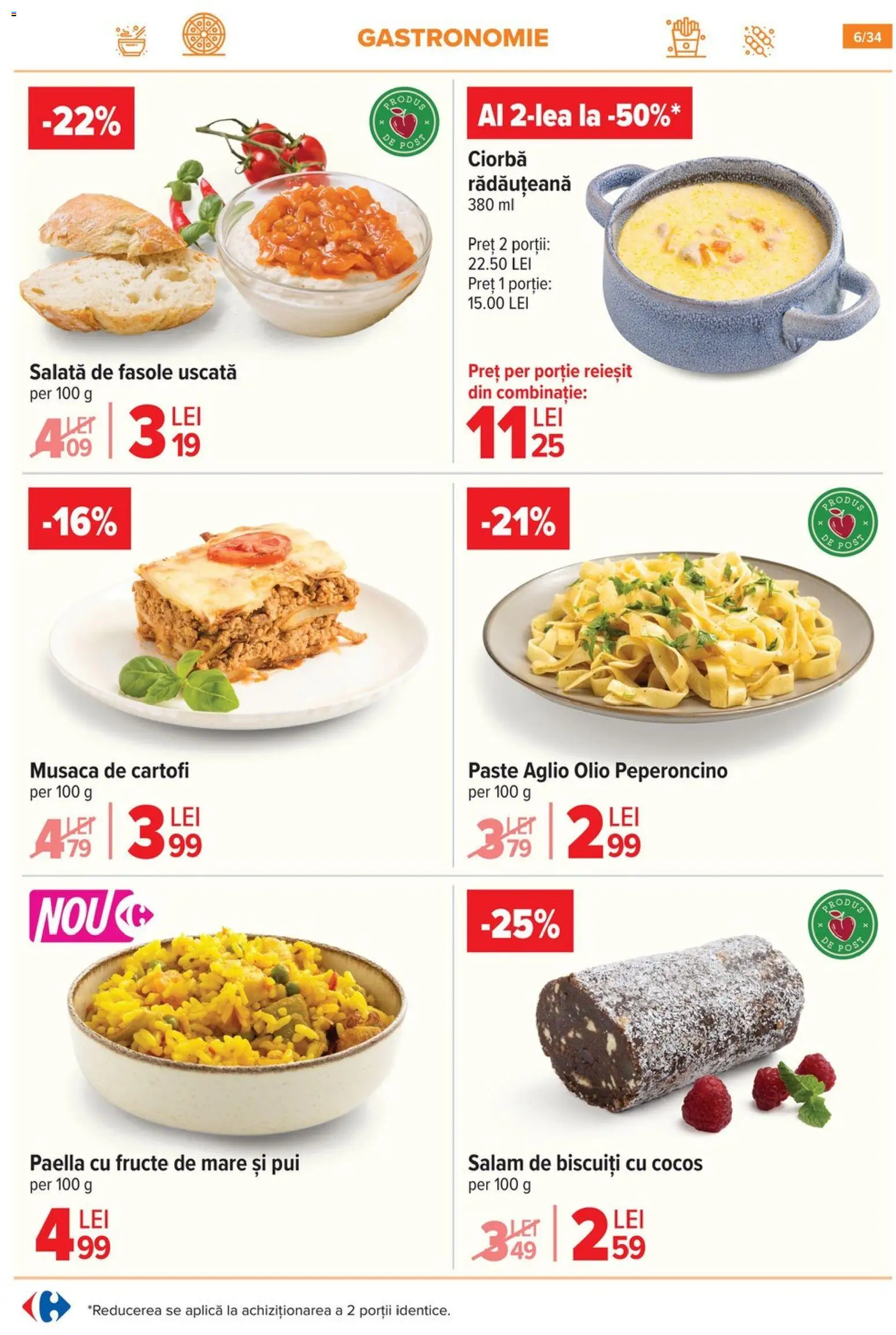 Noul catalog Carrefour – valabil de la 12.11.2025 | Pagină: 6 | Produse: Biscuiți, Salată, Fructe, Fructe De Mare