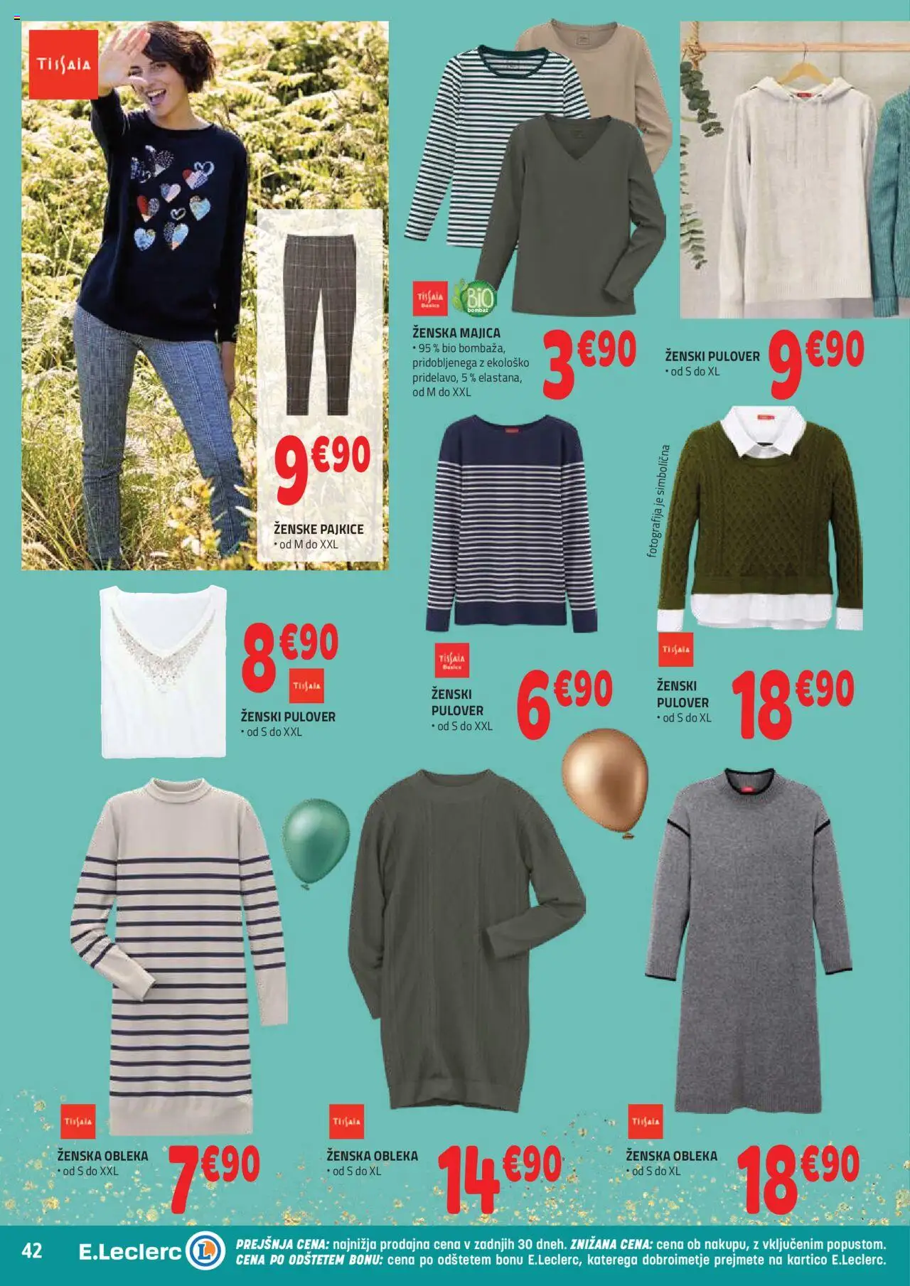 Novi E.leclerc katalog ponudbe – veljaven od 22.10.2025 | Stran: 2 | Izdelki: Pajkice, Majica, Pulover, Obleka