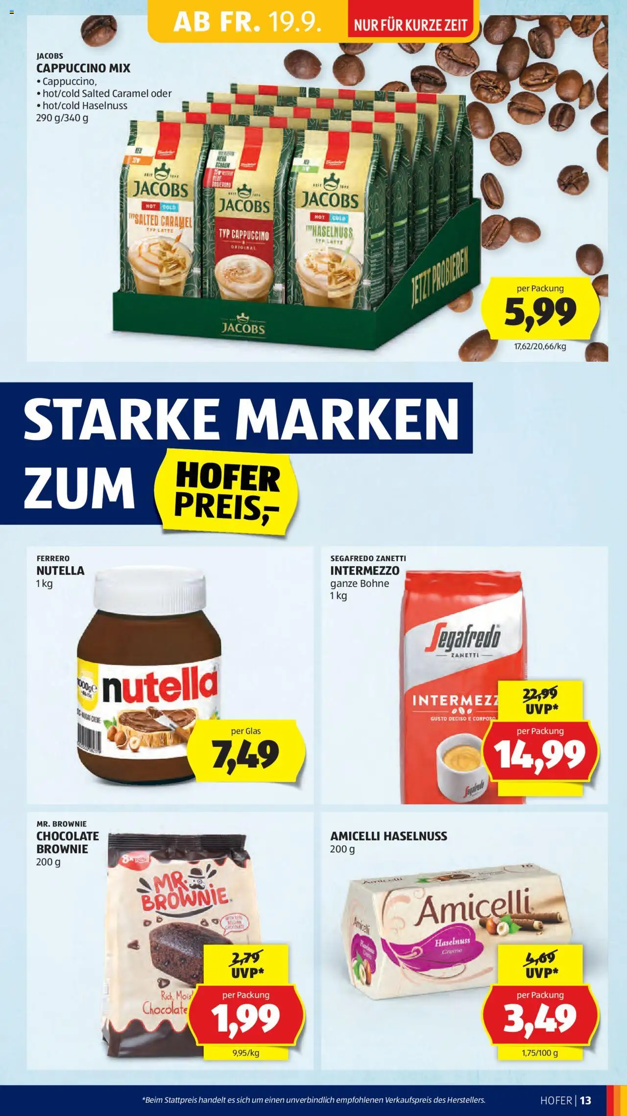 Hofer Flugblatt gültig ab 19.09.2025 | Seite: 15 | Produkte: Creme