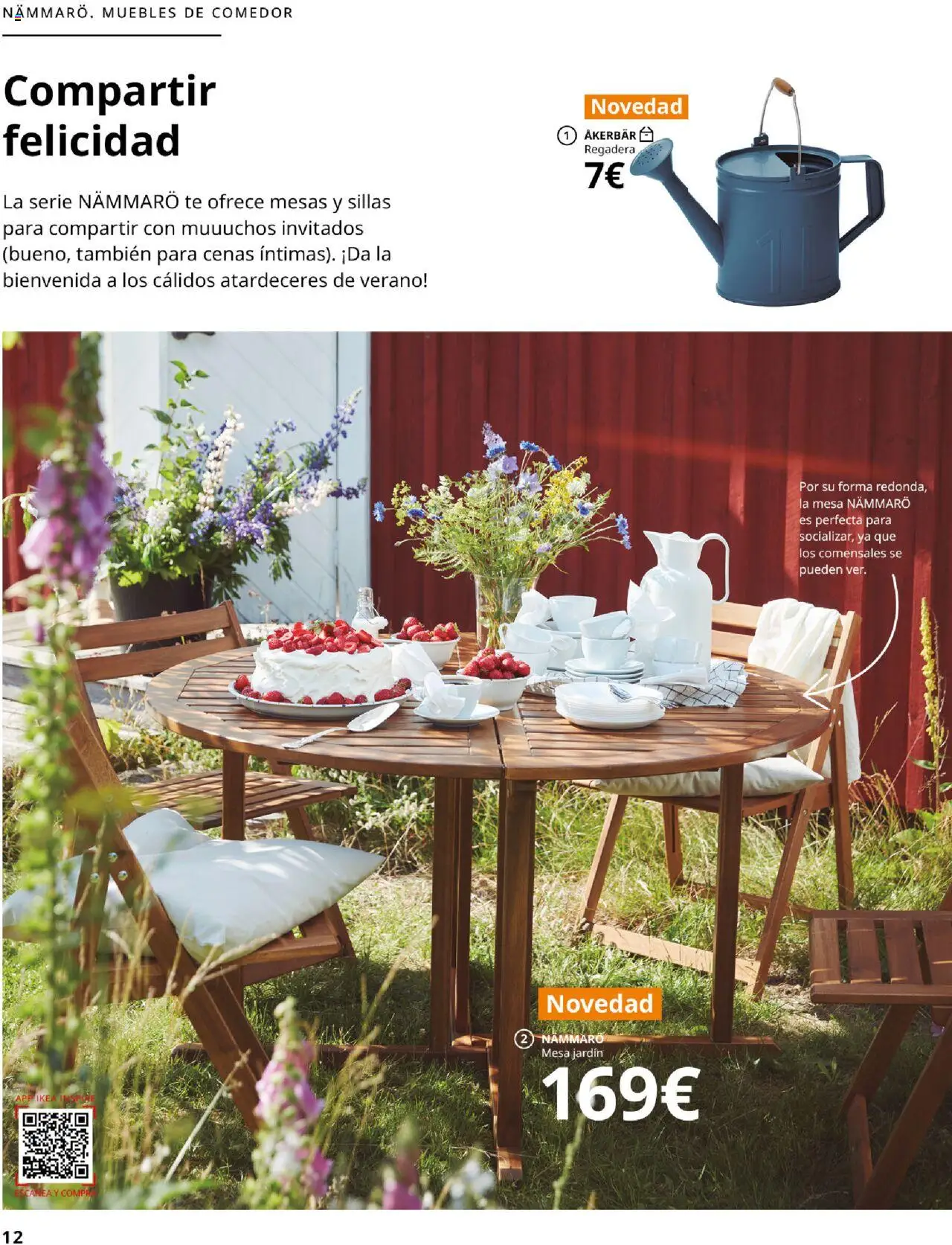 Catálogo IKEA Muebles de exterior │ válido desde el 04.02.2025 | Página: 12 | Productos: Té, Muebles, Regadera, Mesa