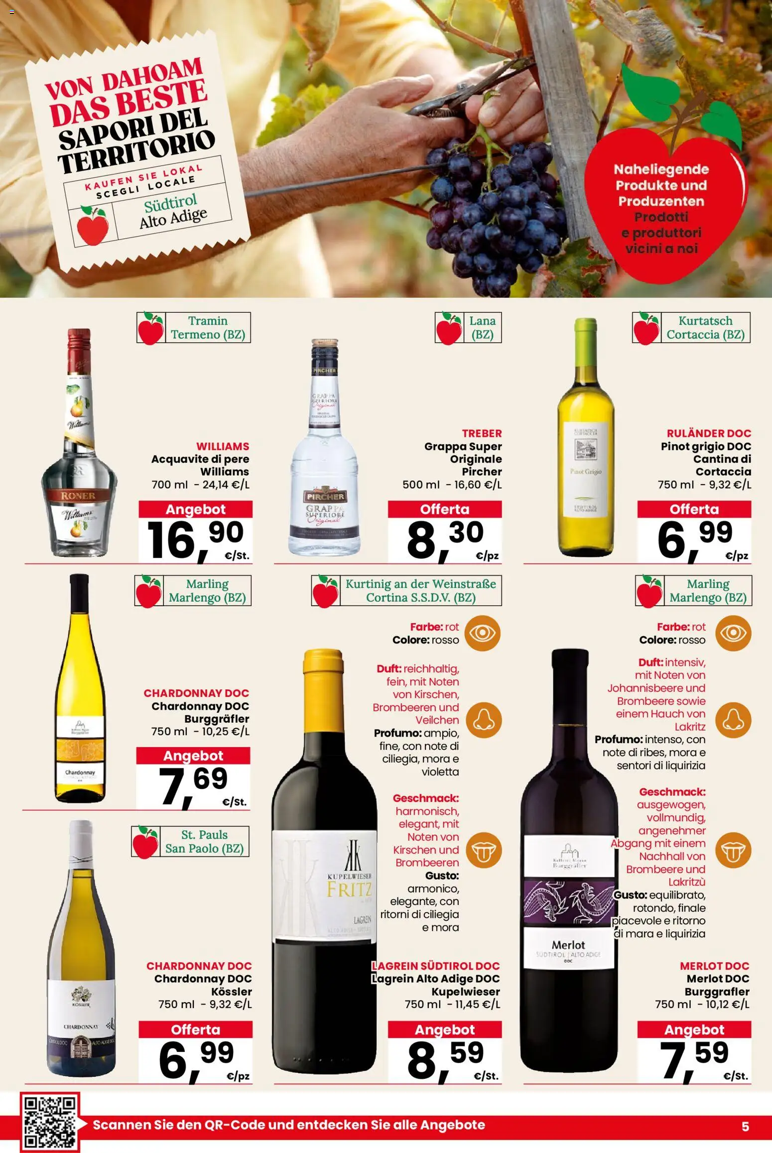 Volantino Despar del 21.04.2026 | Pagina: 5 | Prodotti: Grappa, Profumo