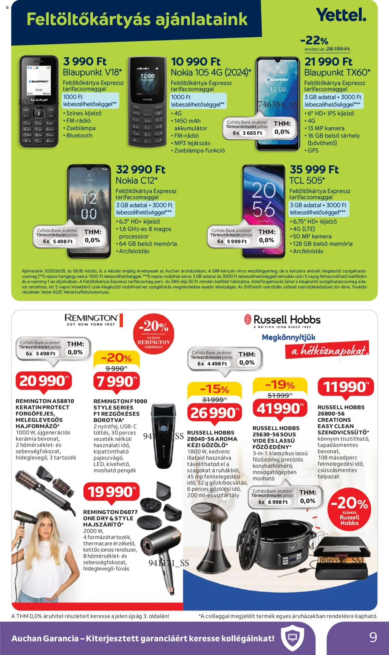 Auchan akciós ujság - amely érvényes a következő dátumtól: 05.06.2025 | Oldal: 9 | Termékek: Zseblámpa, MP3, Kamera, Akkumulátor