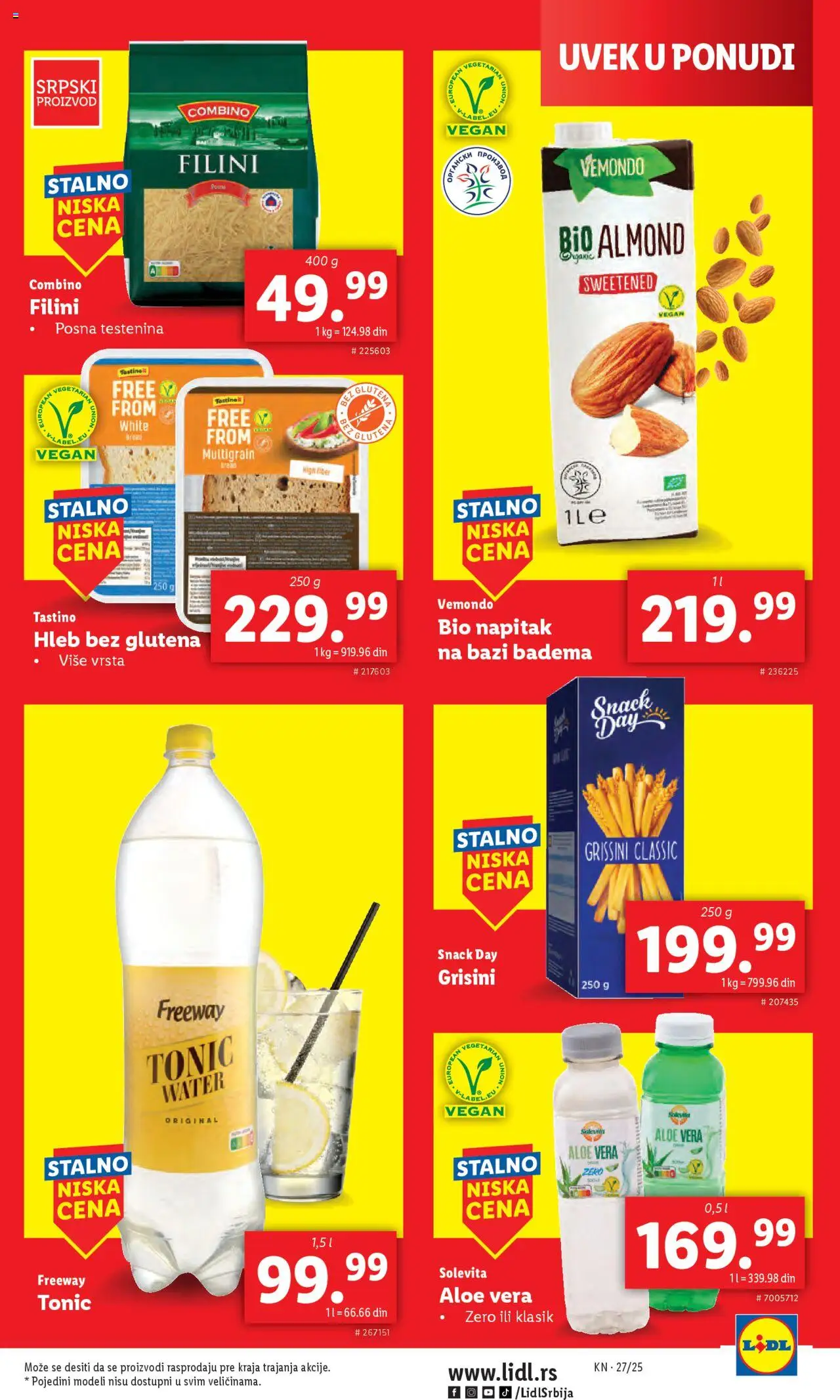 Lidl katalog - važi od 03.07.2025 | Strana: 45 | Proizvode: Testenina, Hleb
