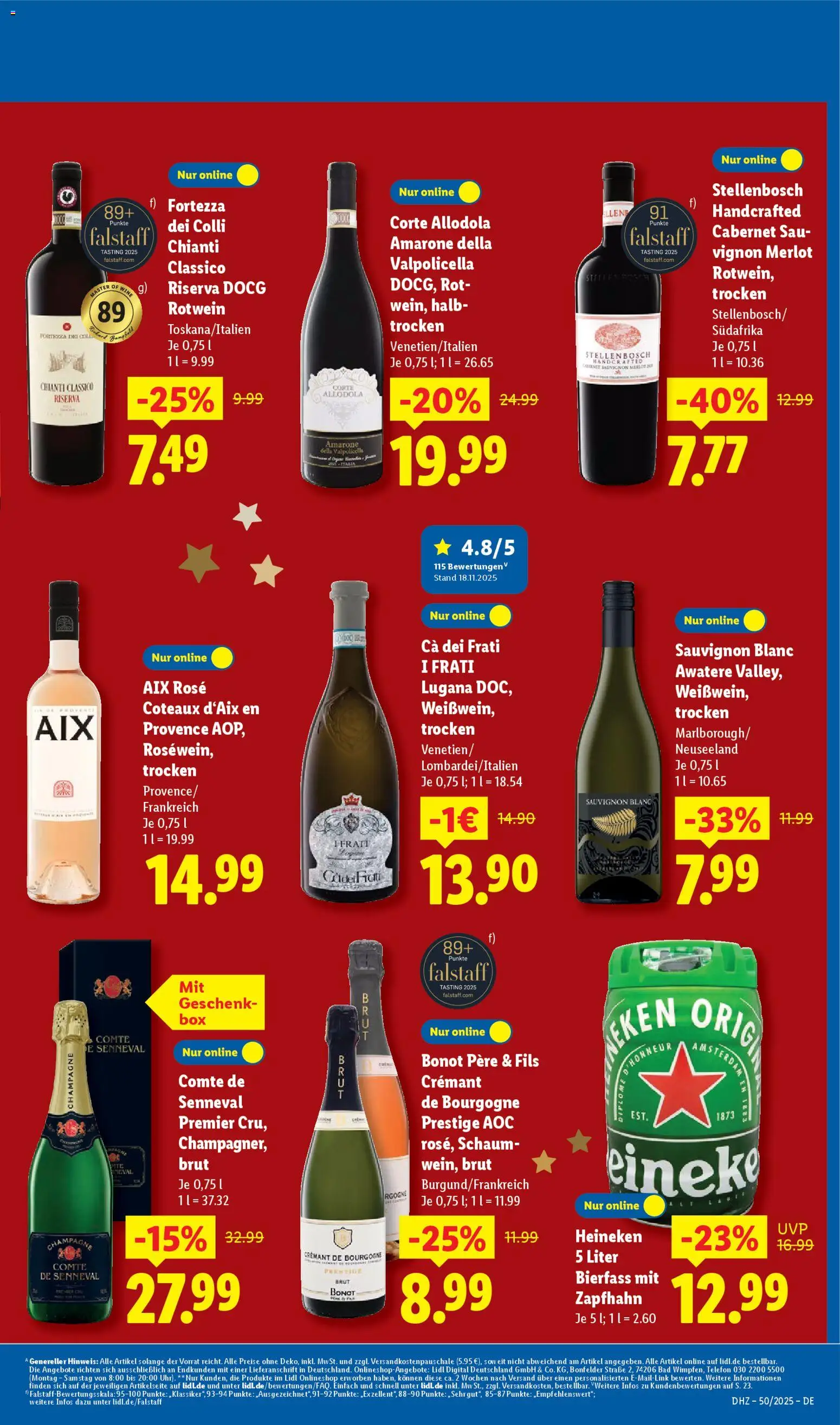 Lidl Prospekt Gundelsheim – gültig ab 08.12.2025 | Seite: 31 | Produkte: Rotwein, Merlot, Bad, Heineken