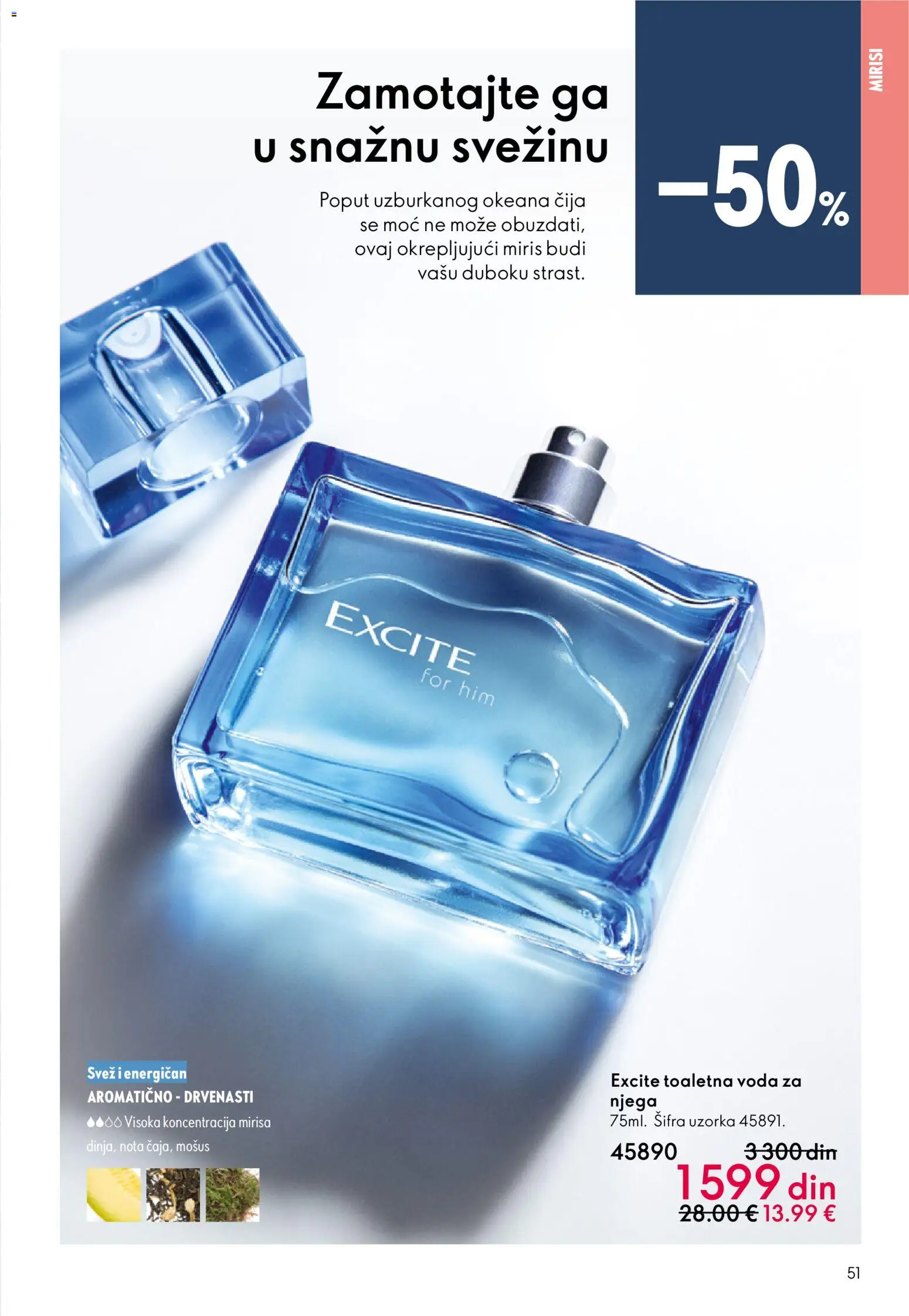 Oriflame katalog - važi od 10.12.2025 | Strana: 51 | Proizvode: Miris, Toaletna voda, Voda