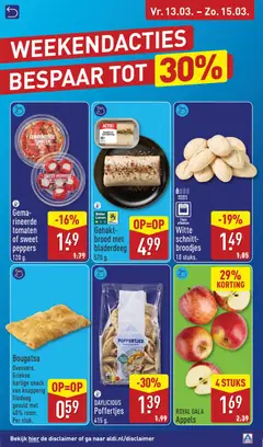 Aldi folder week 11 - Voorbeeld van een folder van Aldi, geldig van 09.03.2026 | Pagina: 61 | Producten: Brood, Appels, Gehakt, Broodjes