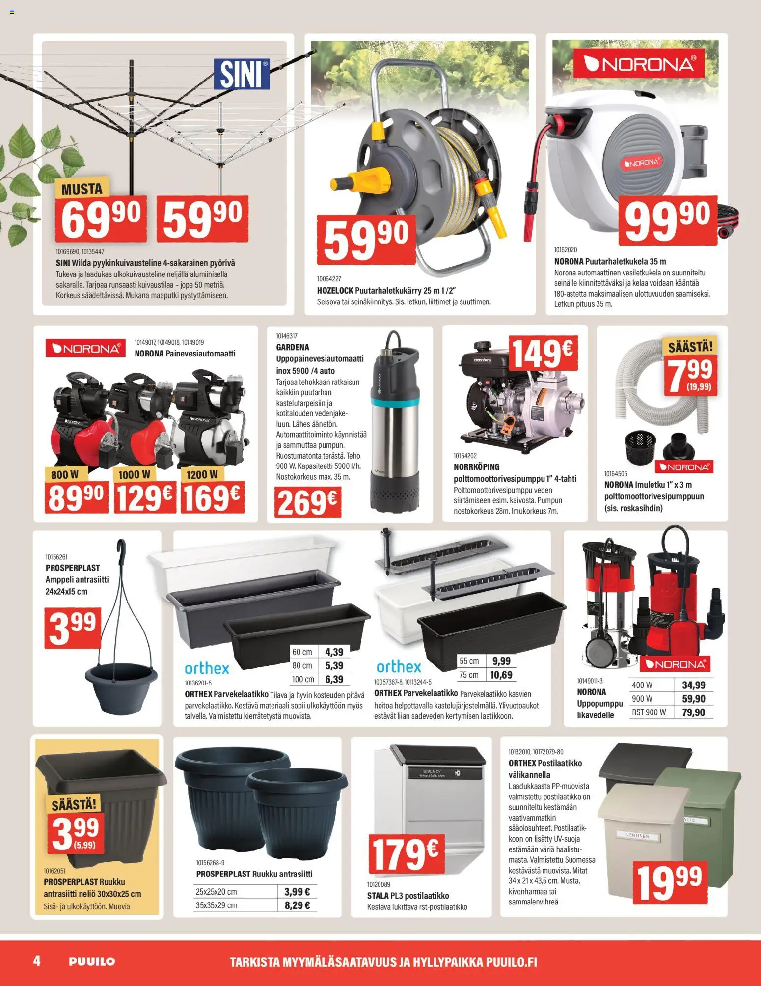 Puuilo tarjoukset – voimassa 27.04.2026 alkaen | Sivu: 4 | Tuotteet: Postilaatikko
