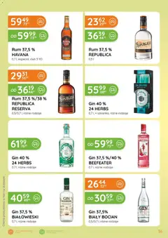 Pogląd oferty "Eurocash gazetka - Katalog Alkoholowy" - ważna od 01.03.2026 | Strona: 36 | Produkty: Beefeater, Rum, Gin