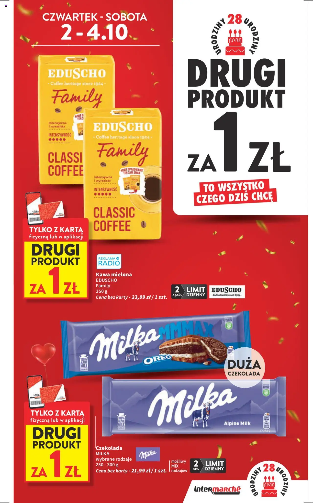 Intermarche Gazetka od 02.10.2025 | Strona: 5 | Produkty: Czekolada milka, Milka, Kawa, Czekolada