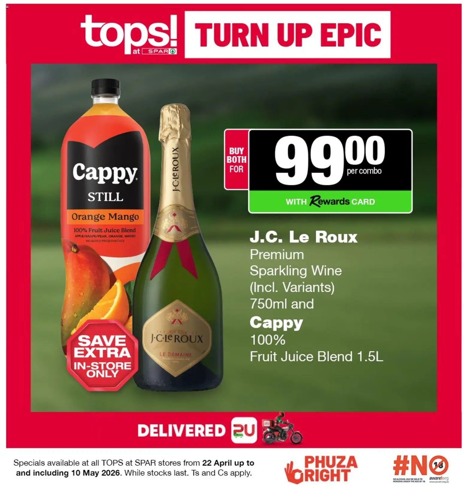New Tops at Spar catalogue – valid from 22.04.2026 | Page: 2 | Products: Juice, Wine, Fruit, Mango