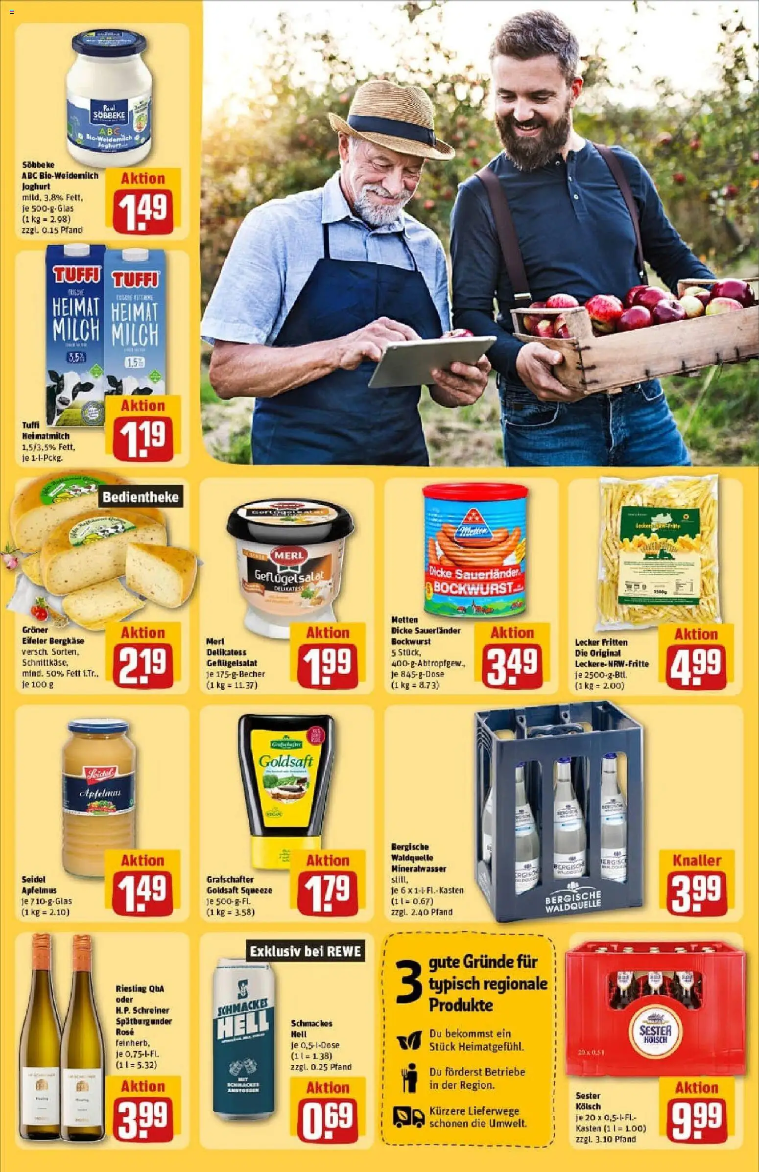 Rewe prospekt Rheinbach	 – gültig ab 26.10.2025 | Seite: 27 | Produkte: Bockwurst, Dicke sauerlander bockwurst, Milch, Apple
