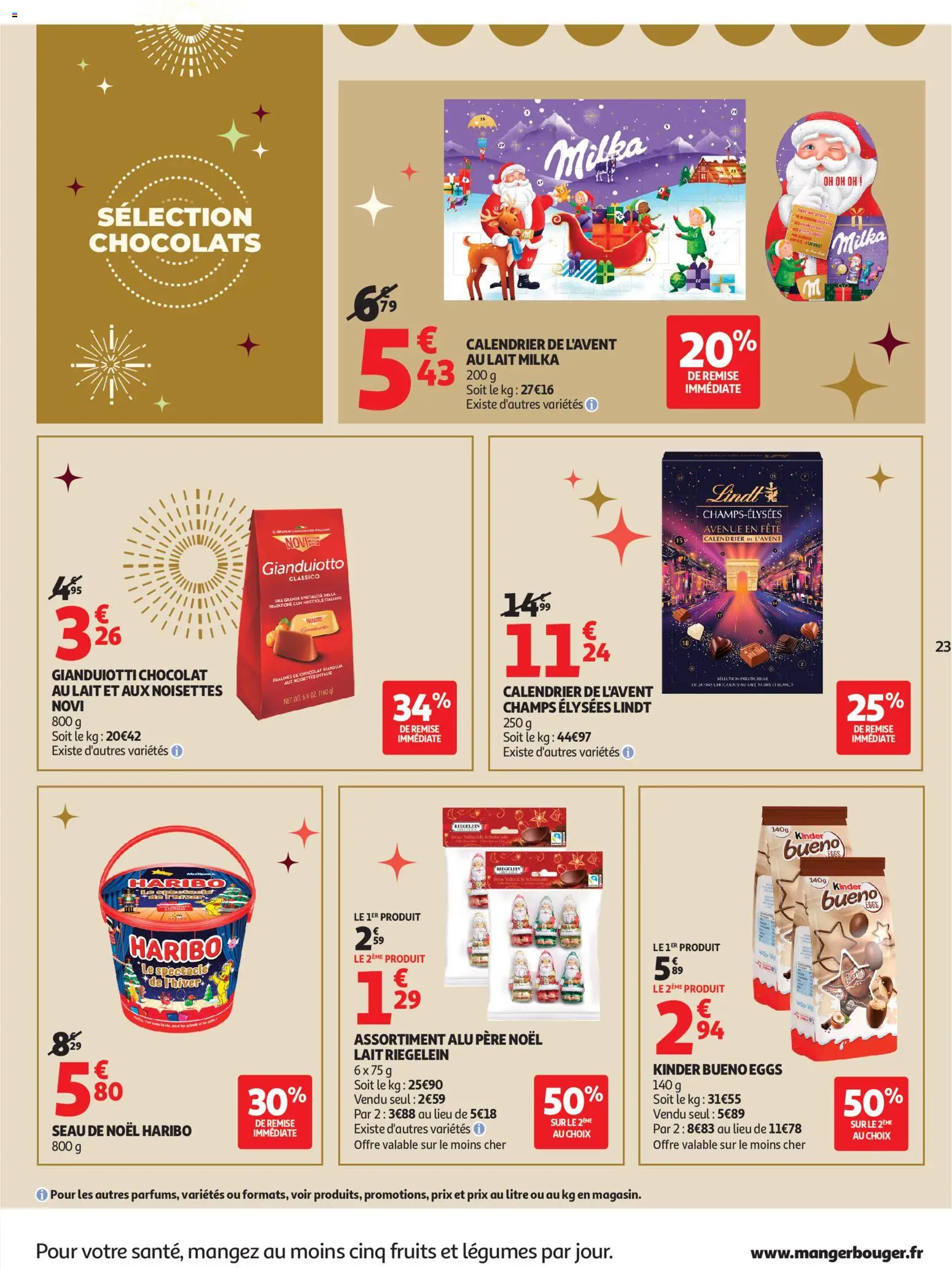 {H1} | Page: 23 | Produits: Noisettes, Lait, Chocolat, Lindt