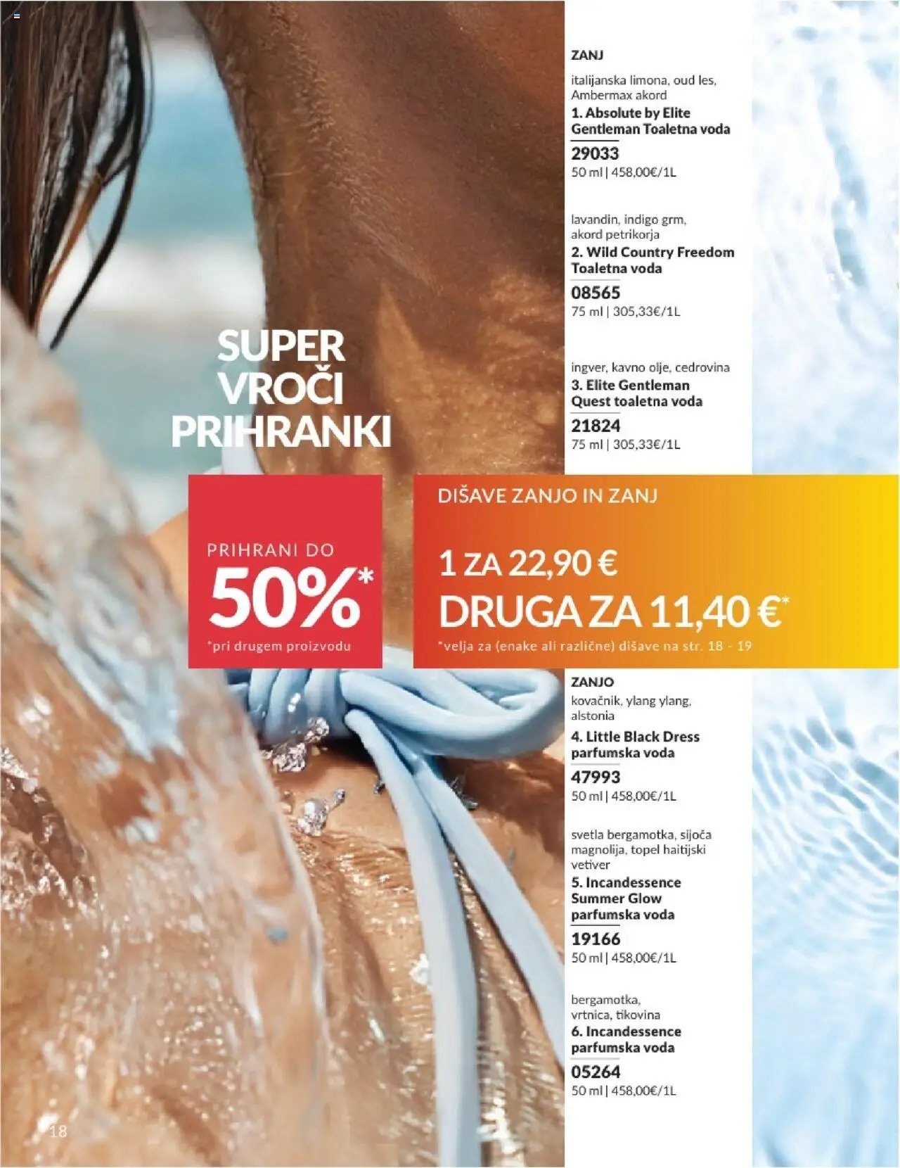 Avon katalog │ velja od 31.07.2025 | Stran: 18 | Izdelki: Voda, Toaletna voda, Parfumska voda
