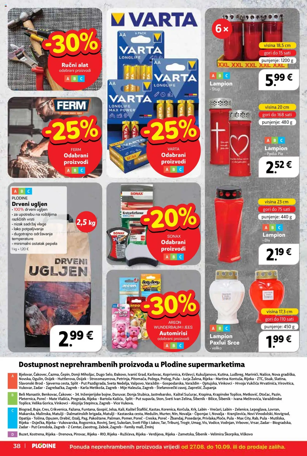 Plodine katalog | vrijedi od 27.08.2025 | Stranica: 38 | Proizvodi: Alat, Lampion