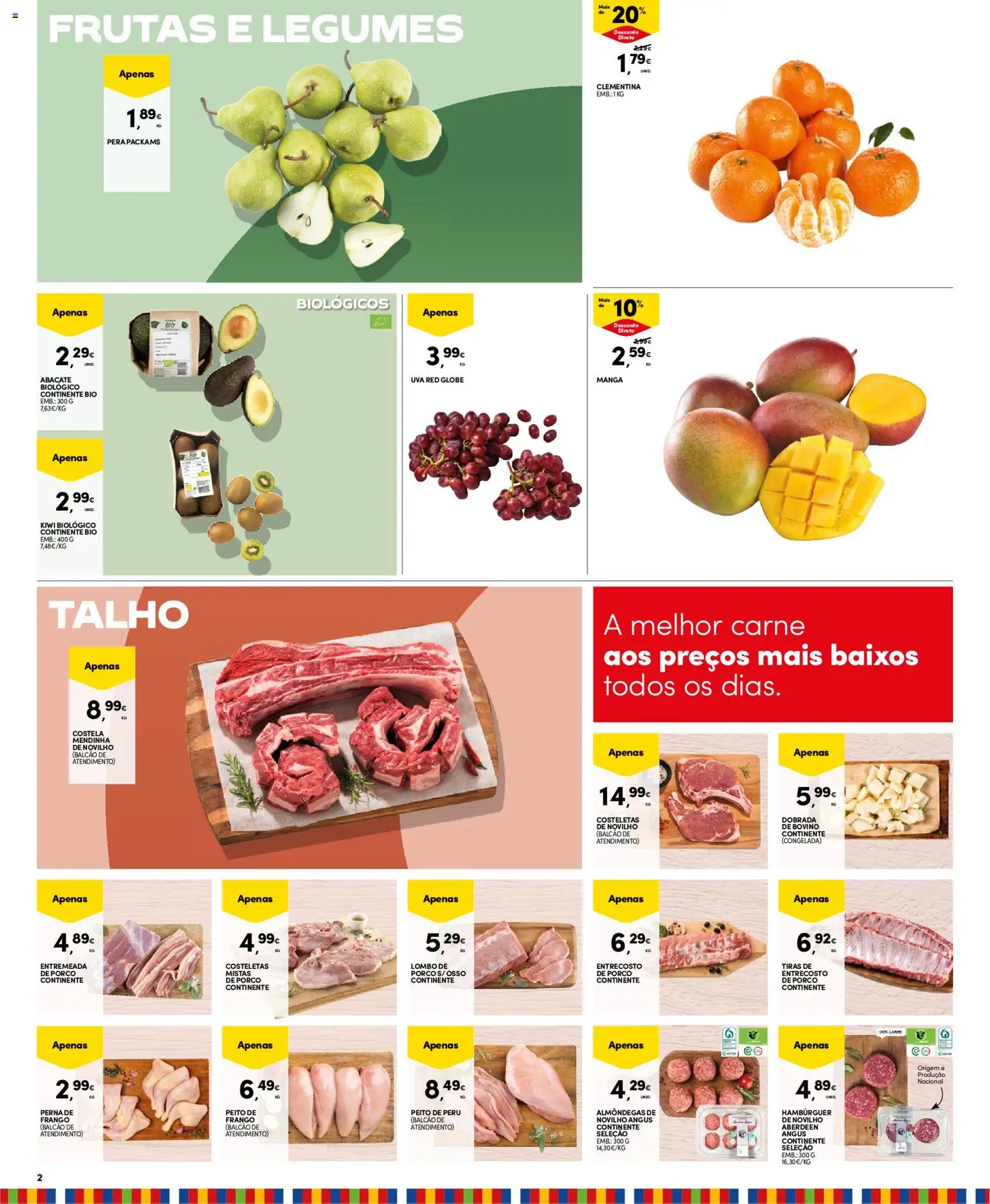 Continente Madeira │ válido de 07.04.2026 | Página: 2 | Produtos: Peito de peru, Peru, Lombo, Carne