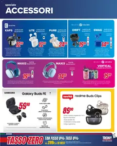 Anteprima del volantino Trony Sardegna catalogo valido a partire dal 04.12.2025 | Pagina: 29 | Prodotti: Auricolari, Audio, Cuffie, Microfono