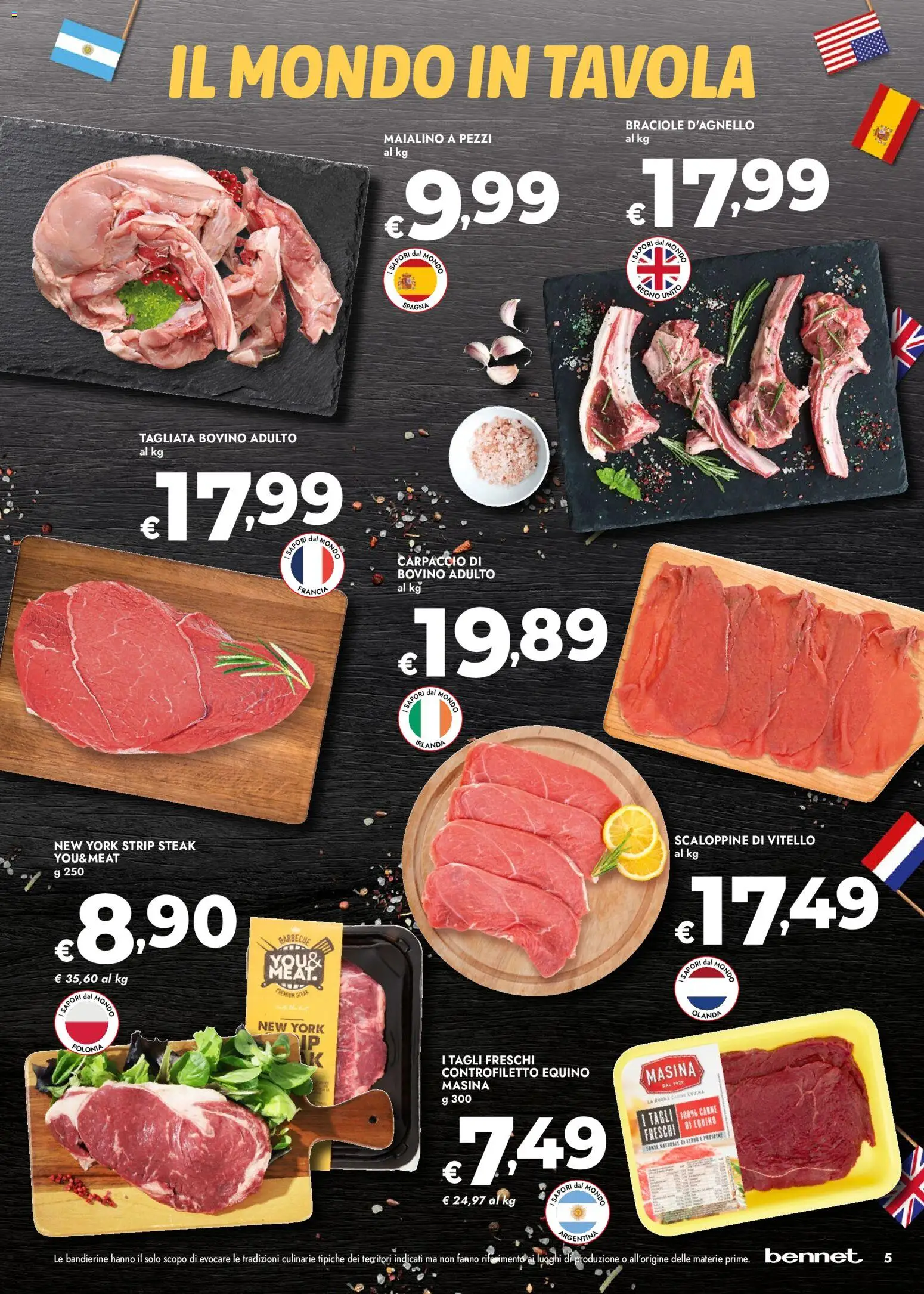 Volantino bennet del 05.03.2026 | Pagina: 5 | Prodotti: Bovino, Barbecue, Vitello