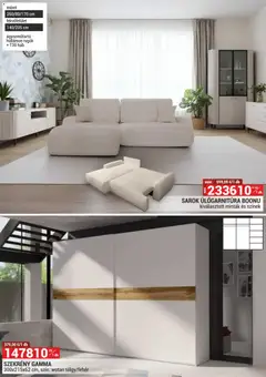 Merkury Market akciós újság - amely érvényes a következő dátumtól: 01.03.2026 | Oldal: 15 | Termékek: Sarok ülőgarnitúra, Szekrény