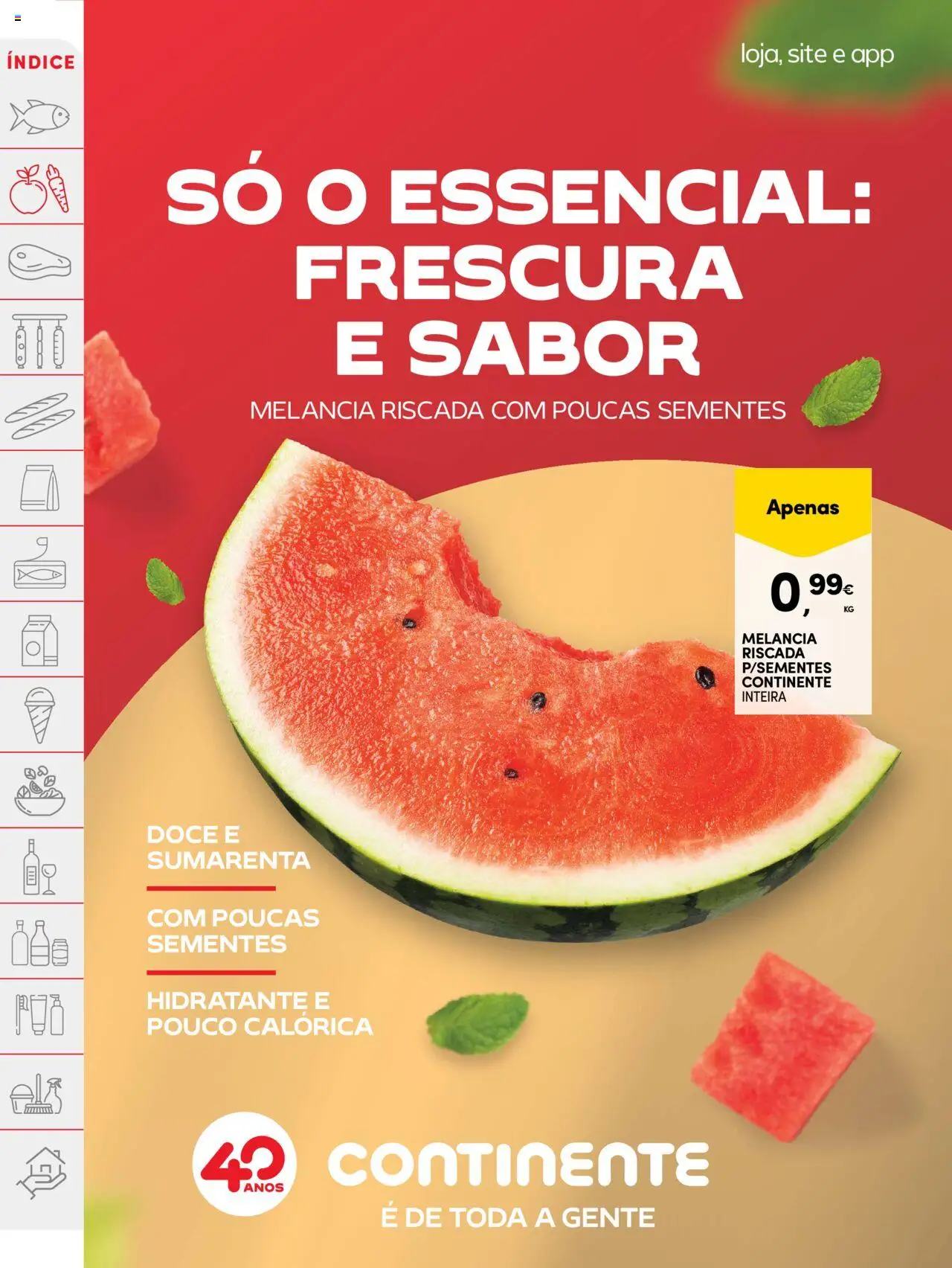 Continente folheto │ válido de 22.07.2025 | Página: 8 | Produtos: Melancia
