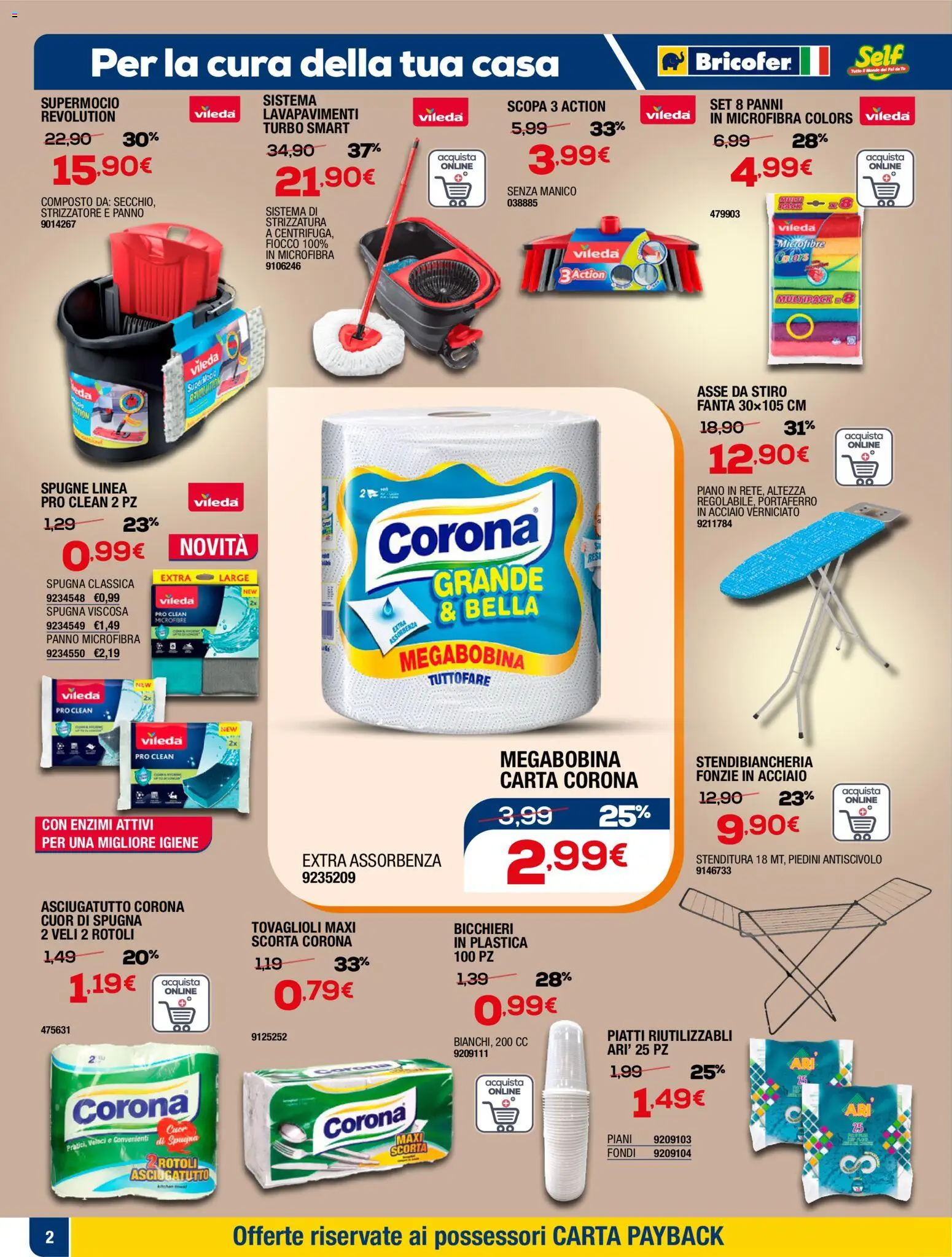 Volantino Self del 05.03.2026 | Pagina: 10 | Prodotti: Tè, Scopa, Fanta, Secchio