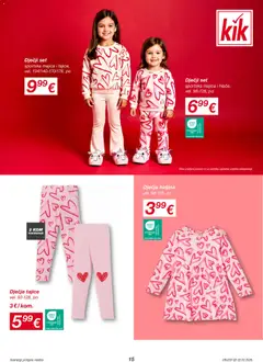 Katalog Kik - Pregled kataloga iz trgovine Kik, vrijedi od 01.02.2026 | Stranica: 15 | Proizvodi: Majica, Tajice, Haljina