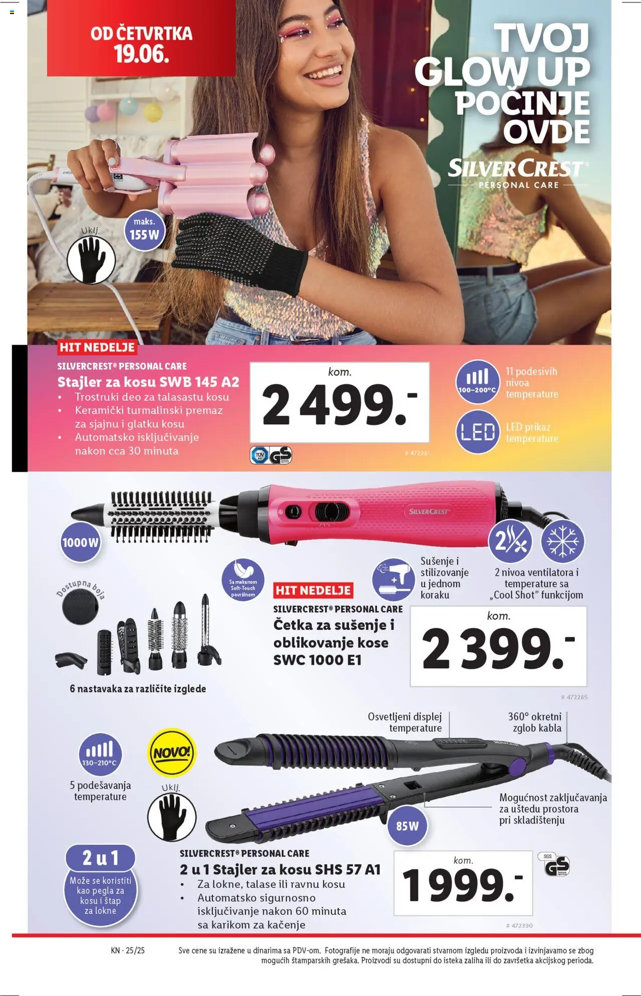 Lidl katalog - važi od 19.06.2025 | Strana: 6 | Proizvode: Pegla, Četka