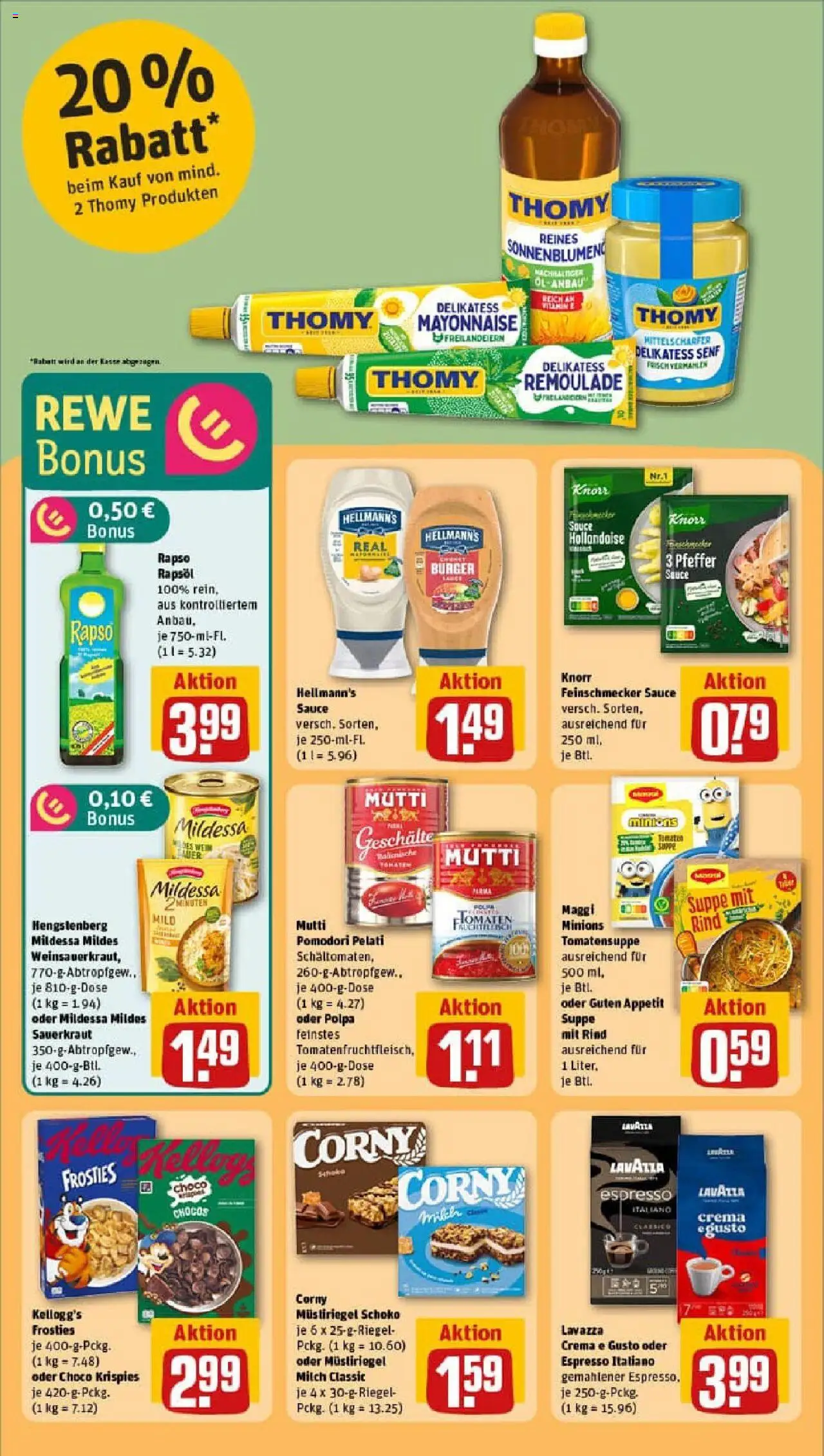 Rewe prospekt Frankfurt / Westend-Nord	 – gültig ab 21.09.2025 | Seite: 16 | Produkte: Lavazza, Milch, Knorr, Maggi suppe
