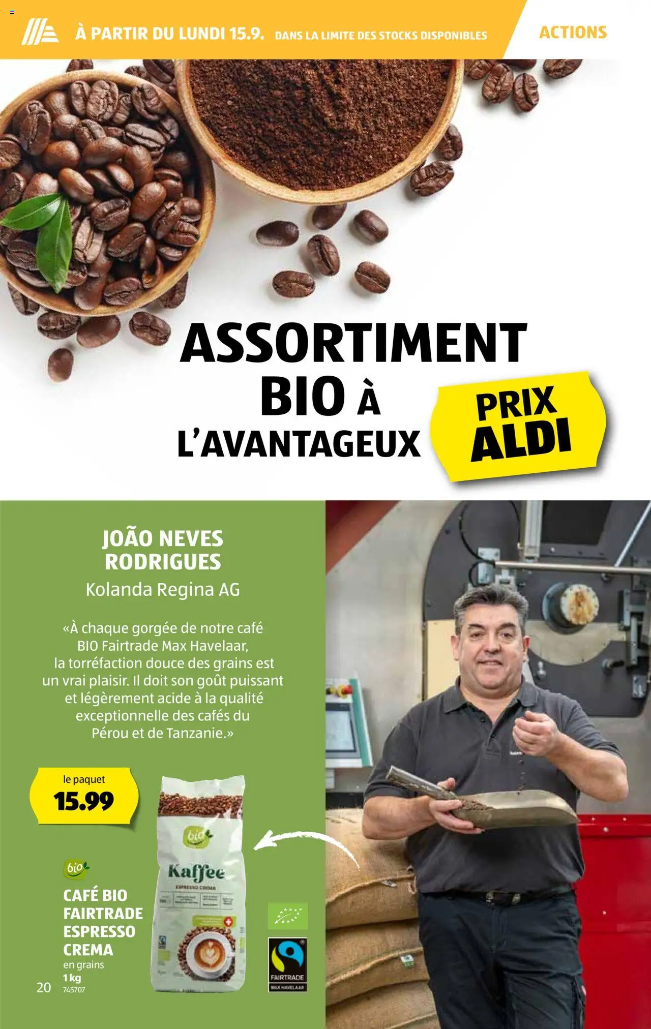 Aldi Aktionen FR – gültig ab 11.09.2025 | Seite: 21 | Produkte: Kaffee