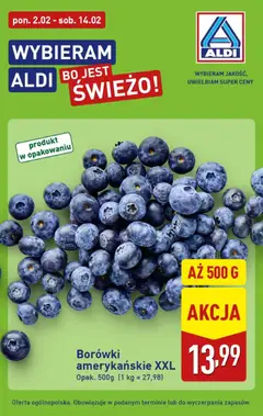 Pogląd oferty "Aldi Gazetka - Borówka" - ważna od 02.02.2026