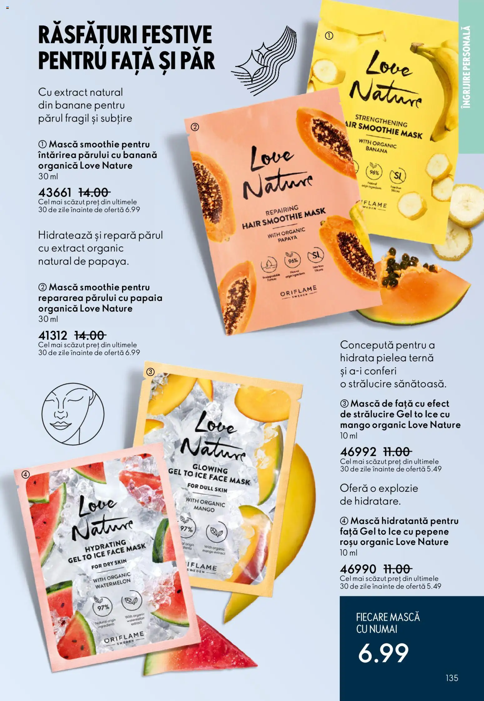 Noul catalog Oriflame – valabil de la 03.12.2025 | Pagină: 135 | Produse: Banane, Boncuklu Oyuncakları, Smoothie, Mango