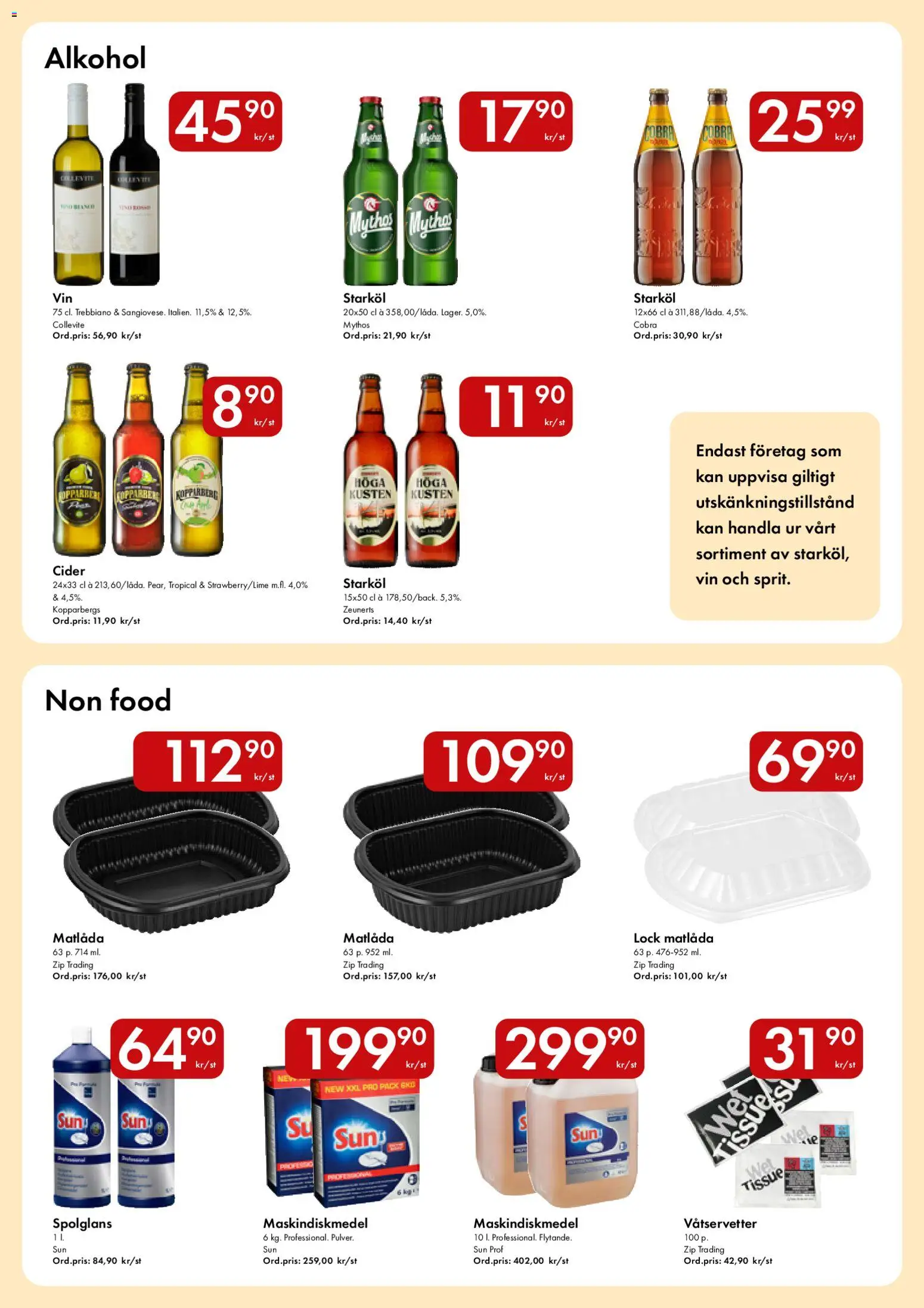 Hypermarkety reklamblad aktuell från 23.03.2026 | Sida: 15 | Produkter: Vin, Cider, Matlåda